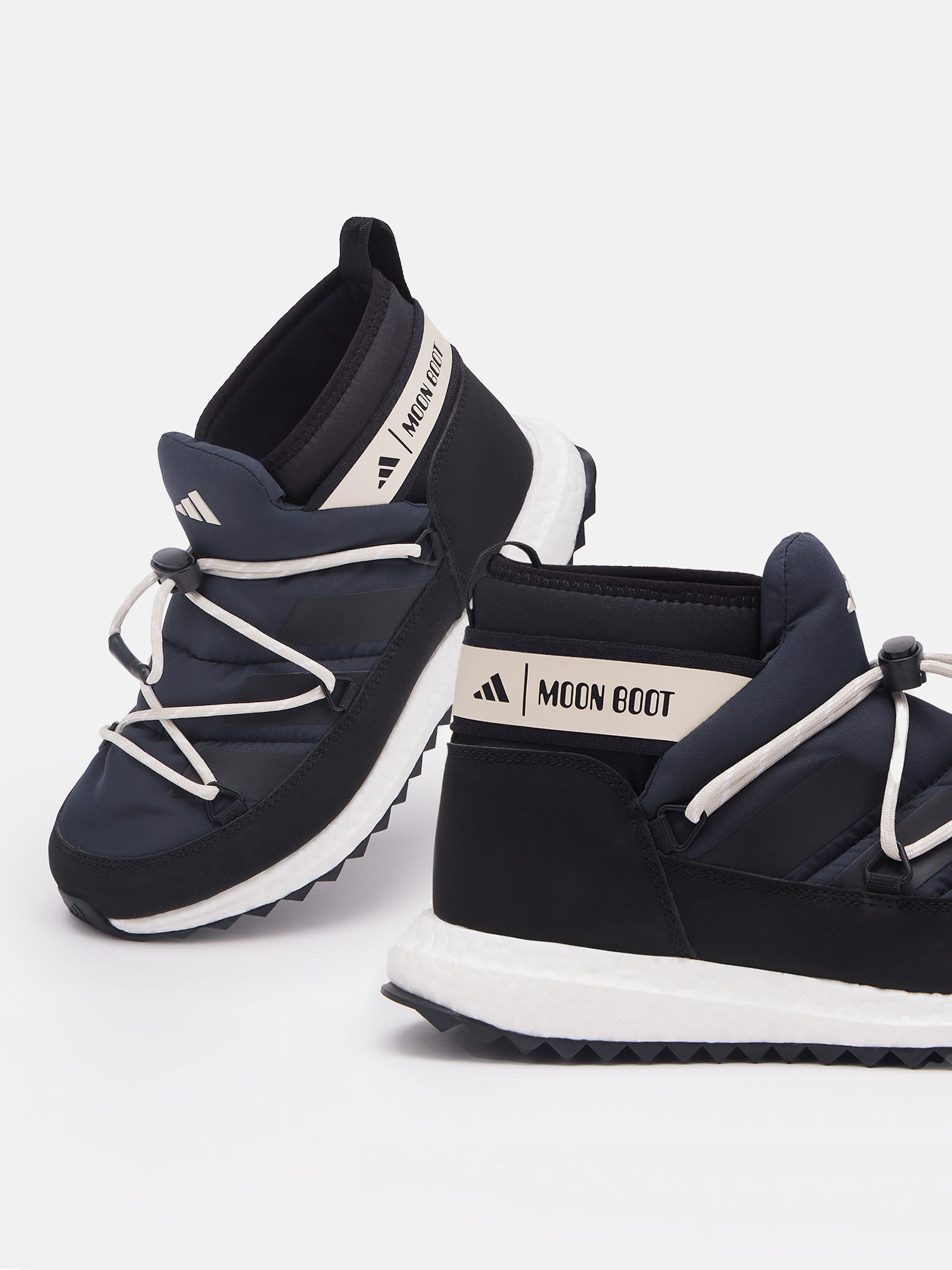 adidas x Moon Boot Moonboost Low Black Sneakers | Moon Boot®