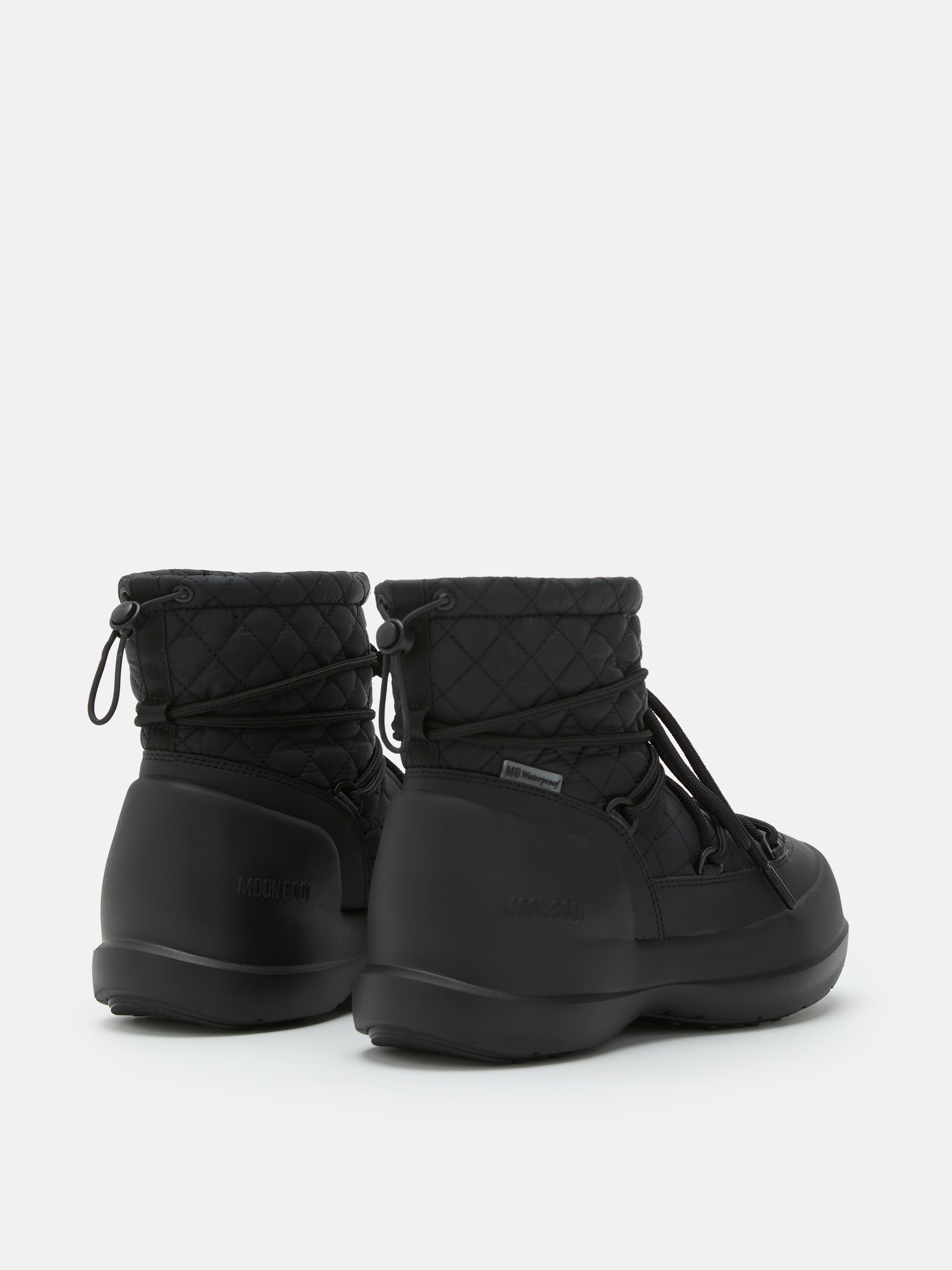 MEZZALUNA MID BLACK QUILTED BOOTS image number 1