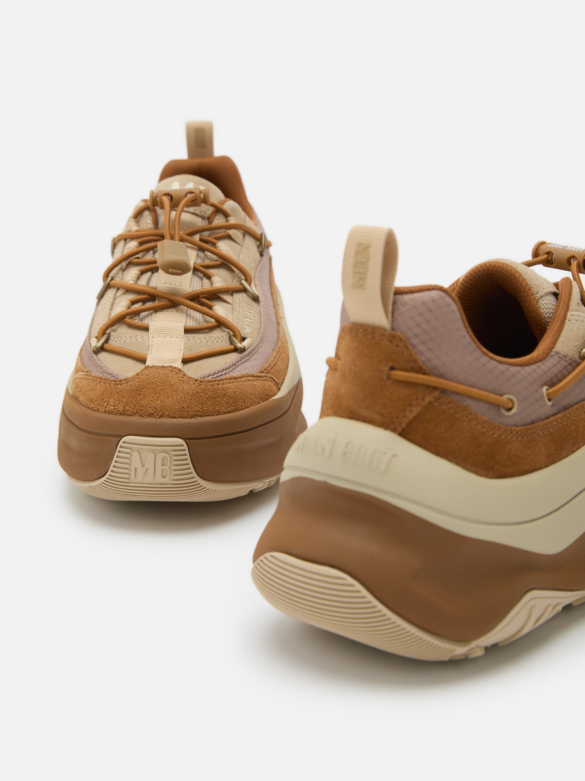 MOON247 XLACE BROWN SNEAKERS image number 2