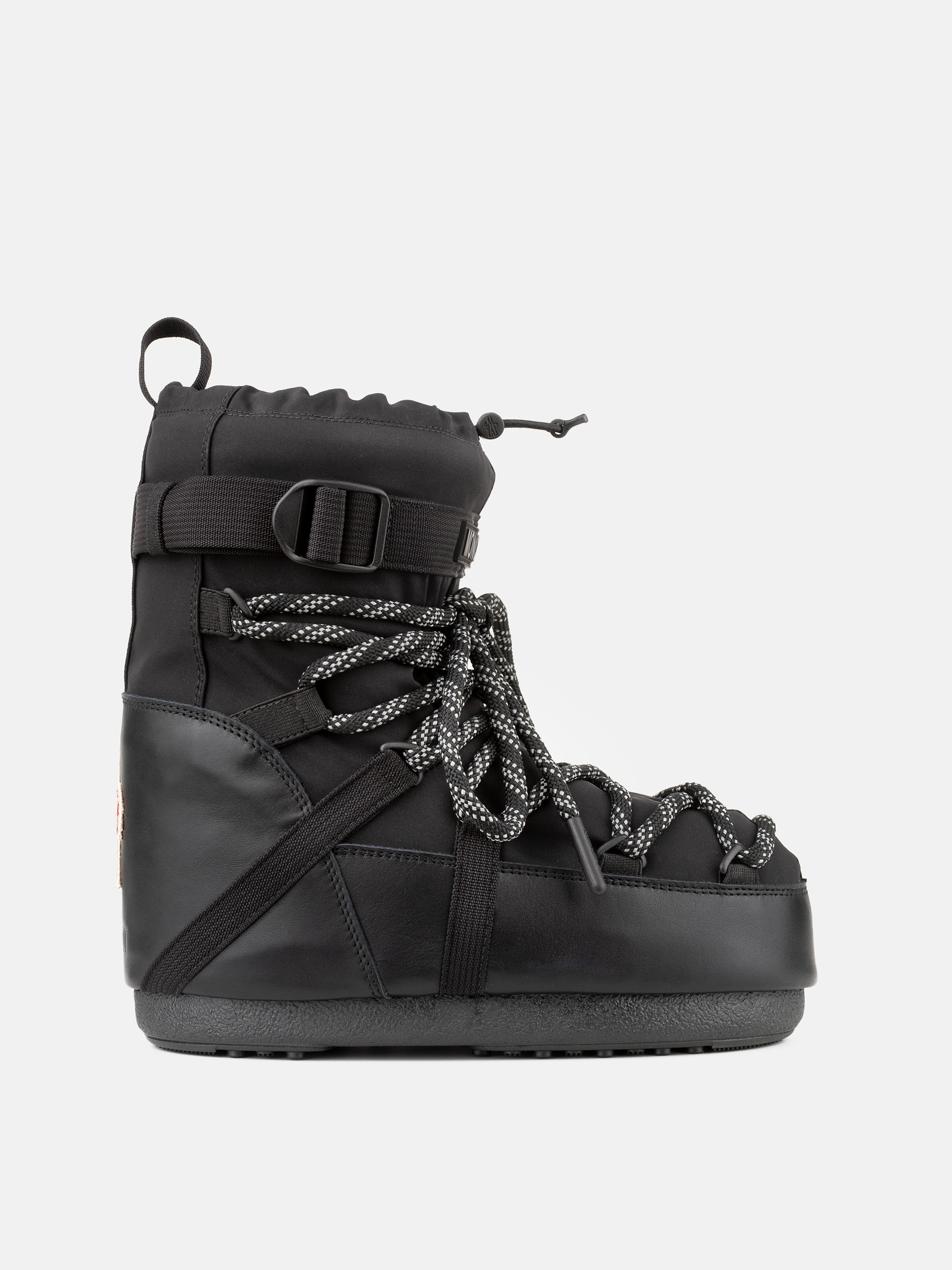 MOON BOOT X MONCLER GRENOBLE ICON LOW BLACK BOOTS image number 0