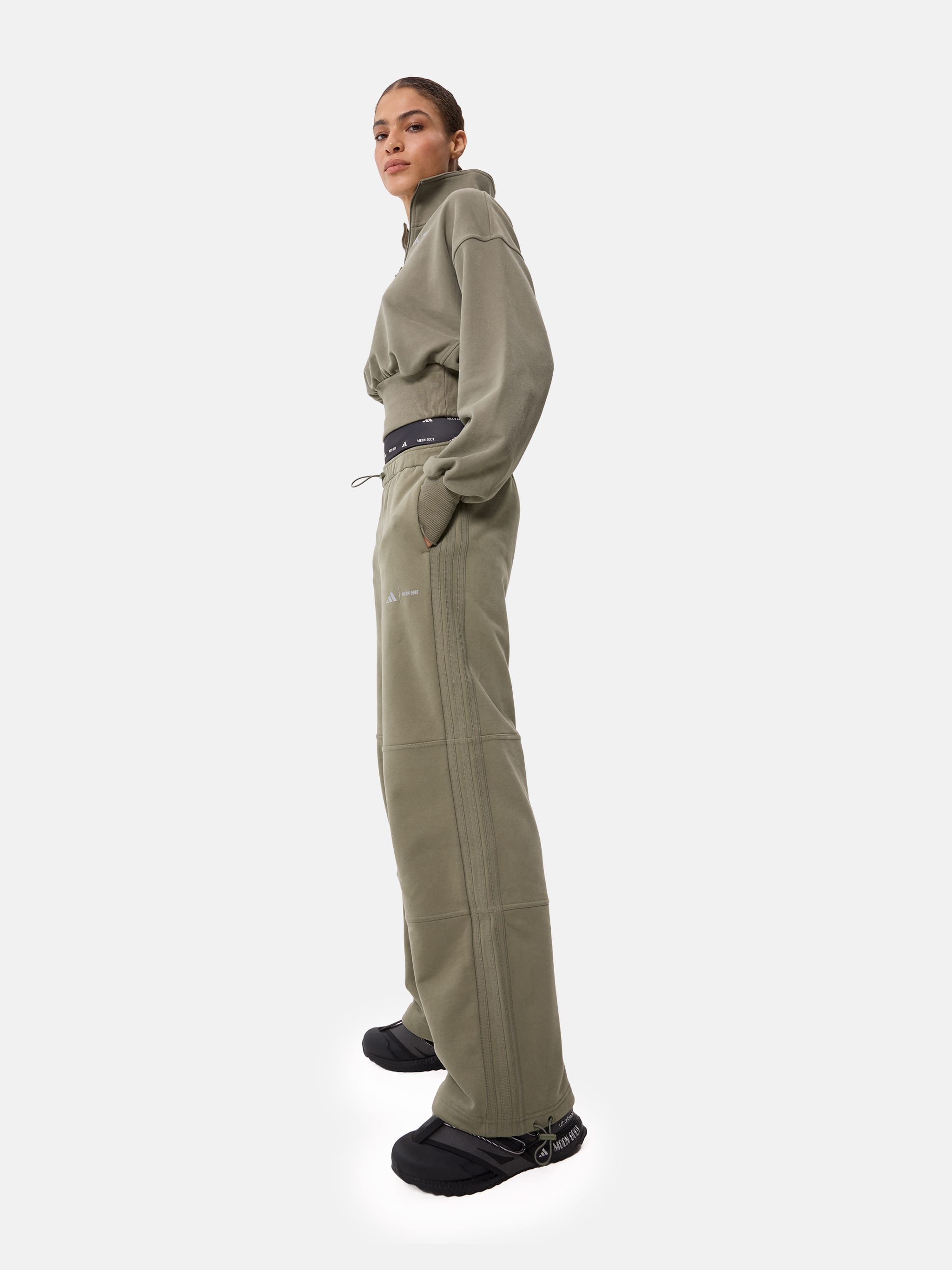ADIDAS X MOON BOOT KHAKI TRACKSUIT TOP image number 3