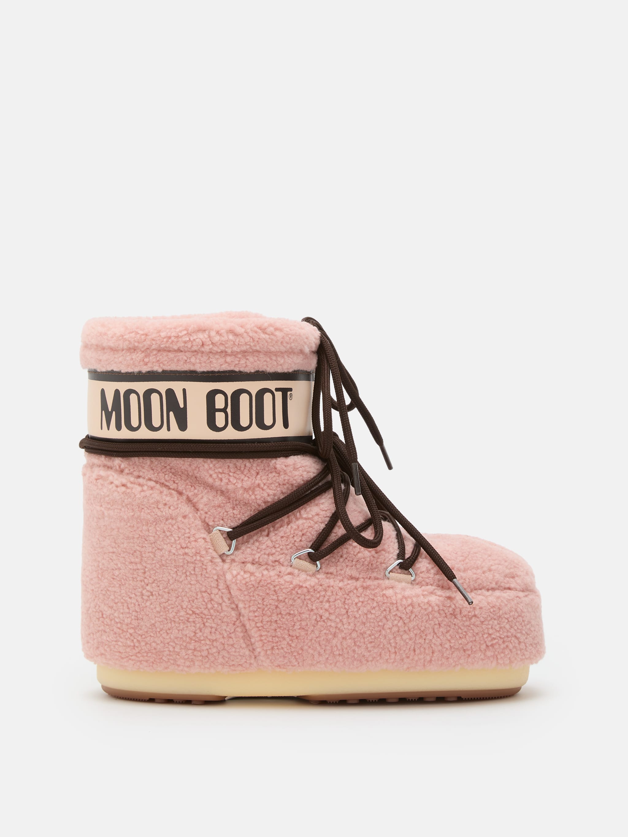 ICON LOW PINK FLEECE BOOTS image number 0
