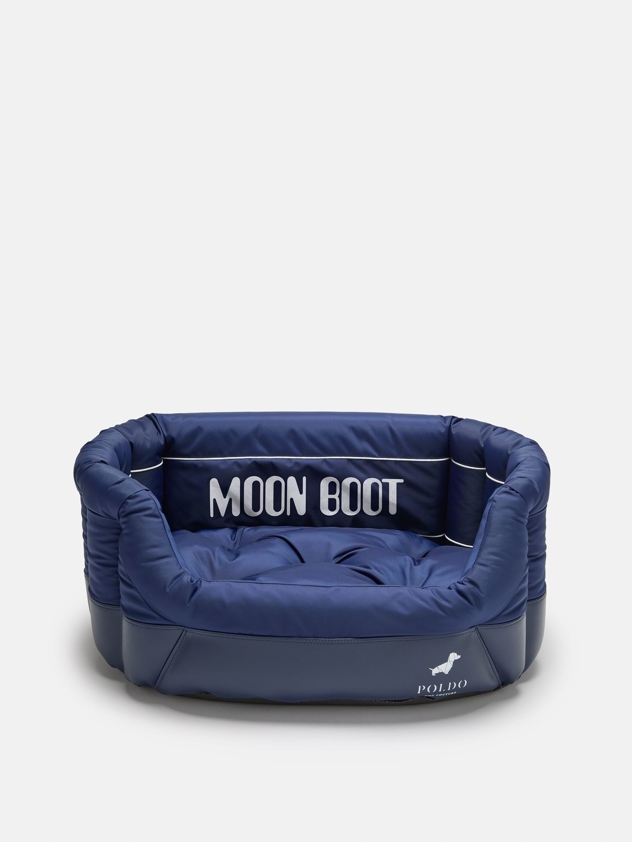 MOON BOOT X POLDO DOG COUTURE BLUE PADDED DOG BED