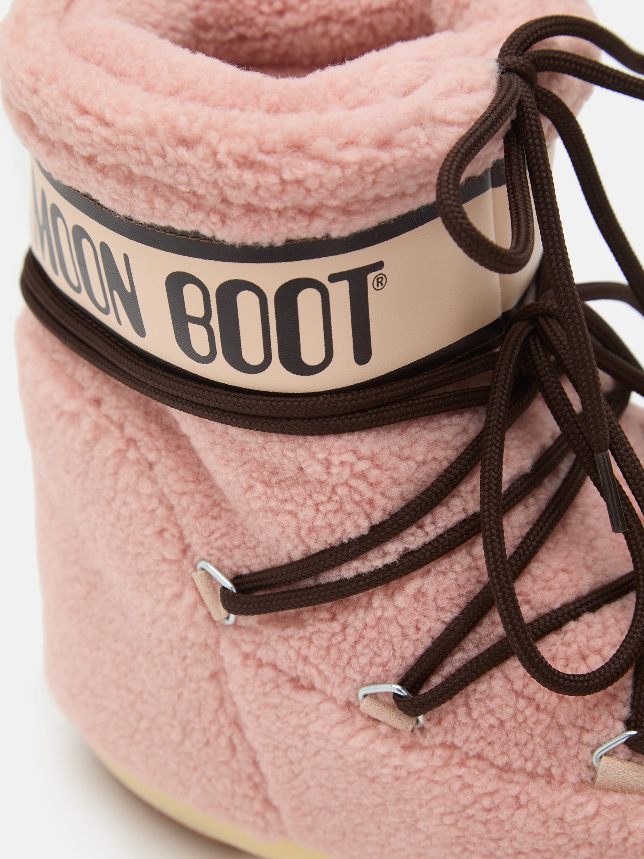 ICON LOW PINK FLEECE BOOTS image number 2