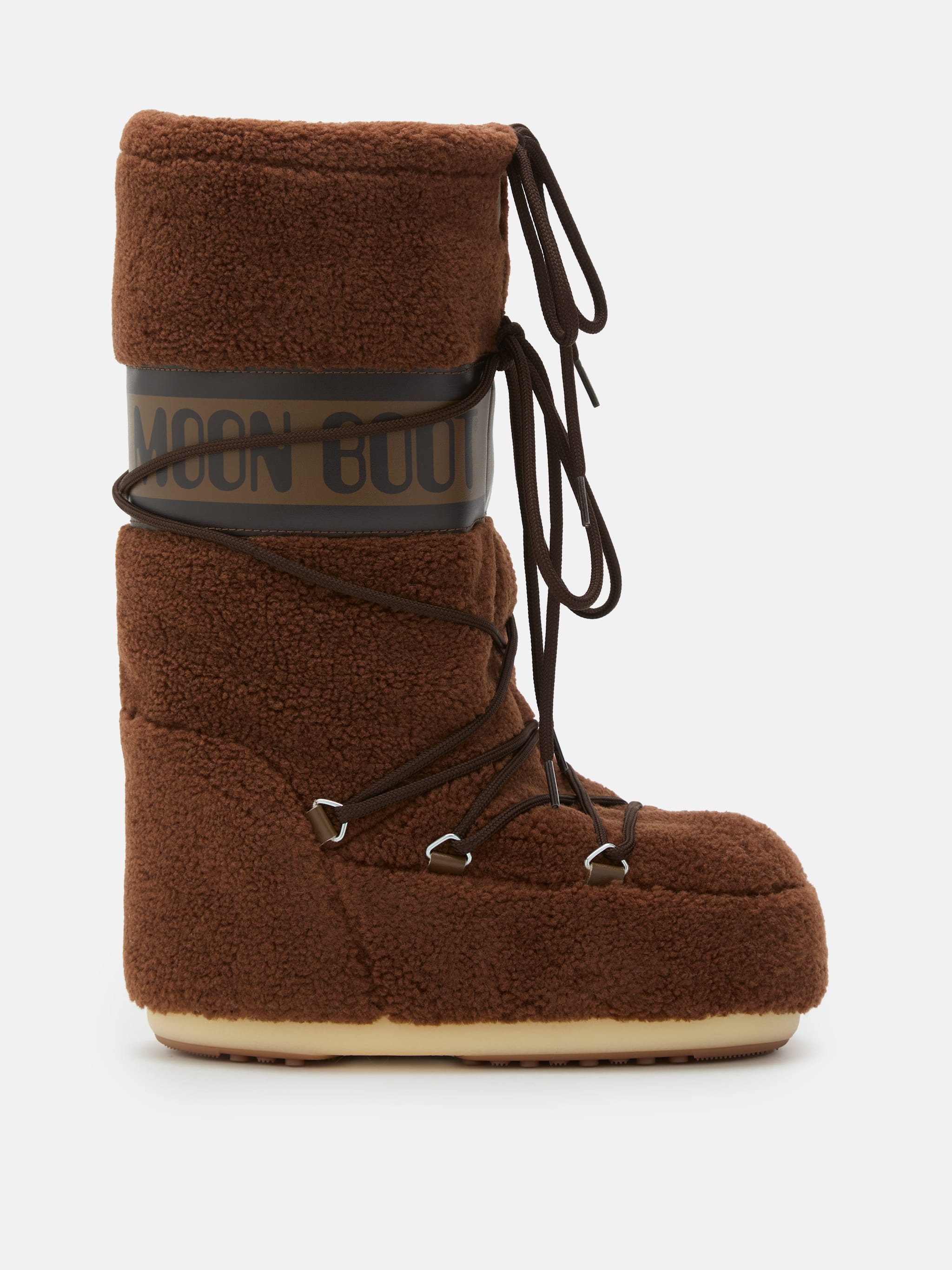 ICON BROWN FLEECE BOOTS