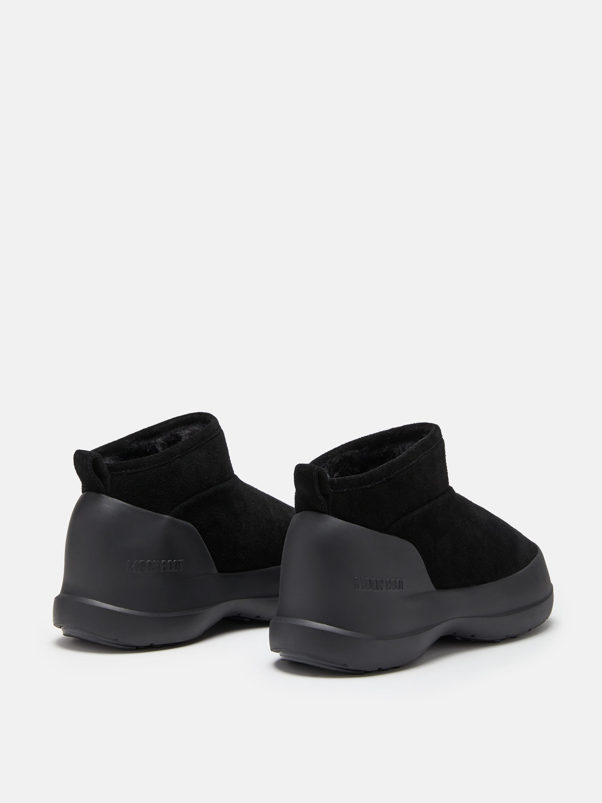 MEZZALUNA BLACK SUEDE LOW BOOTS