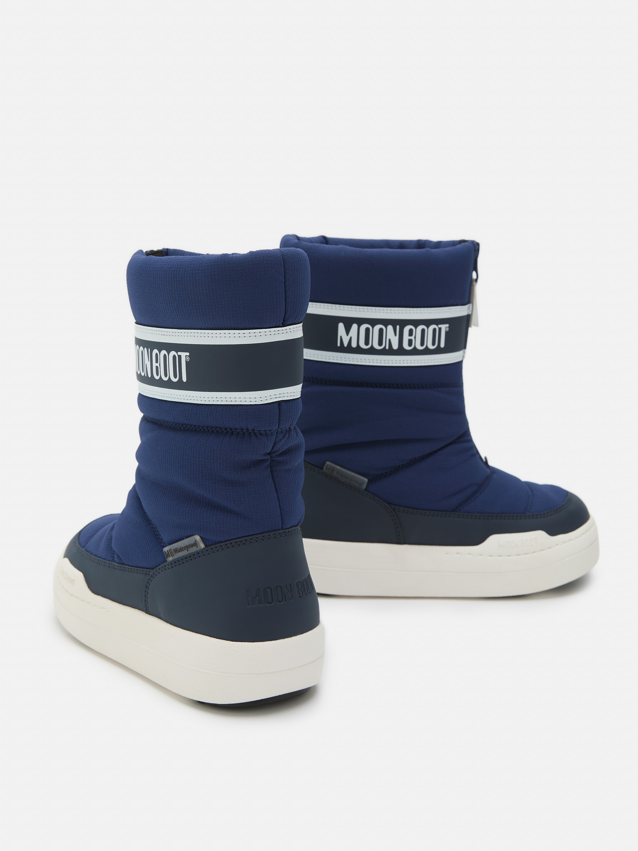 JUNIOR PARK NAVY ZIP HIGH BOOTS image number 3