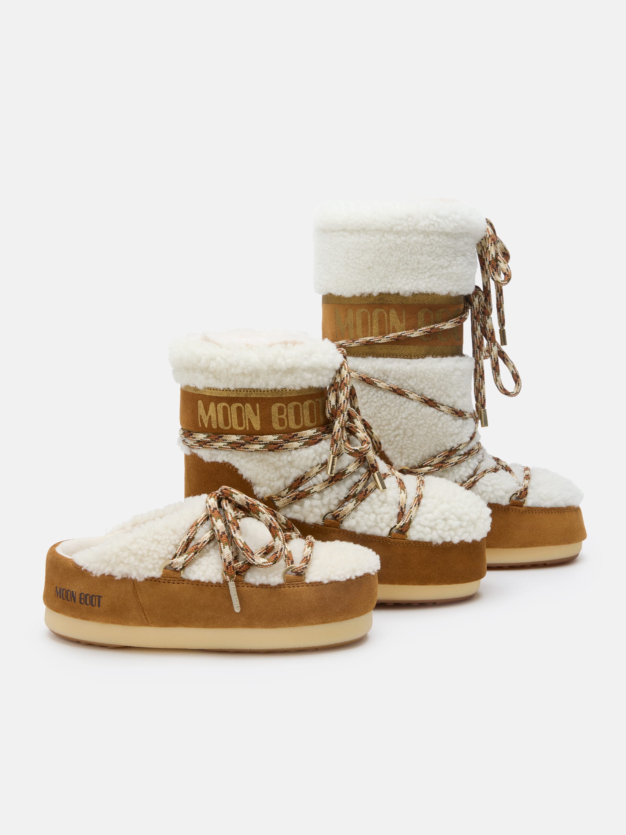 EVX BROWN SHEARLING MULES image number 4