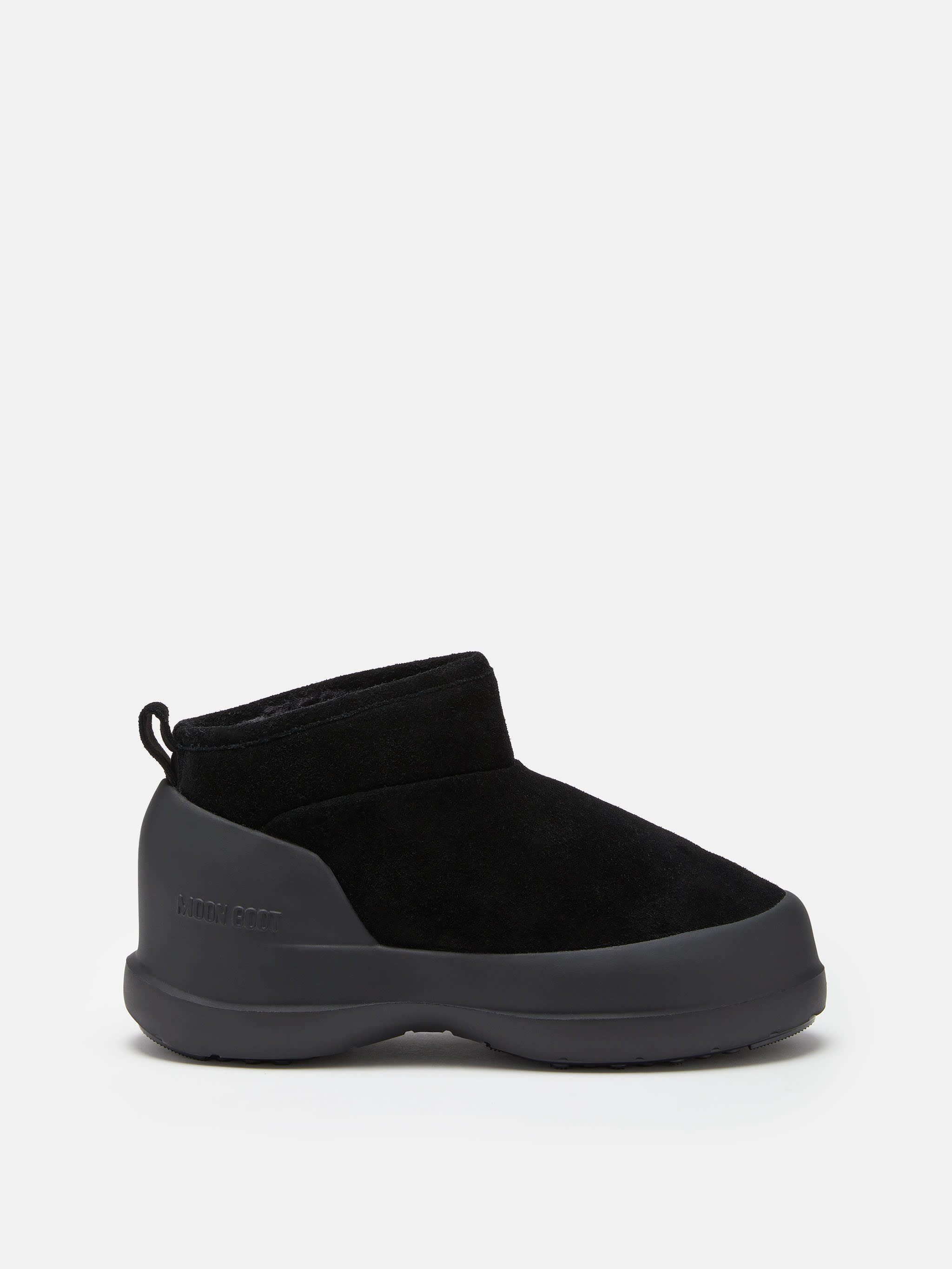 MEZZALUNA BLACK SUEDE LOW BOOTS