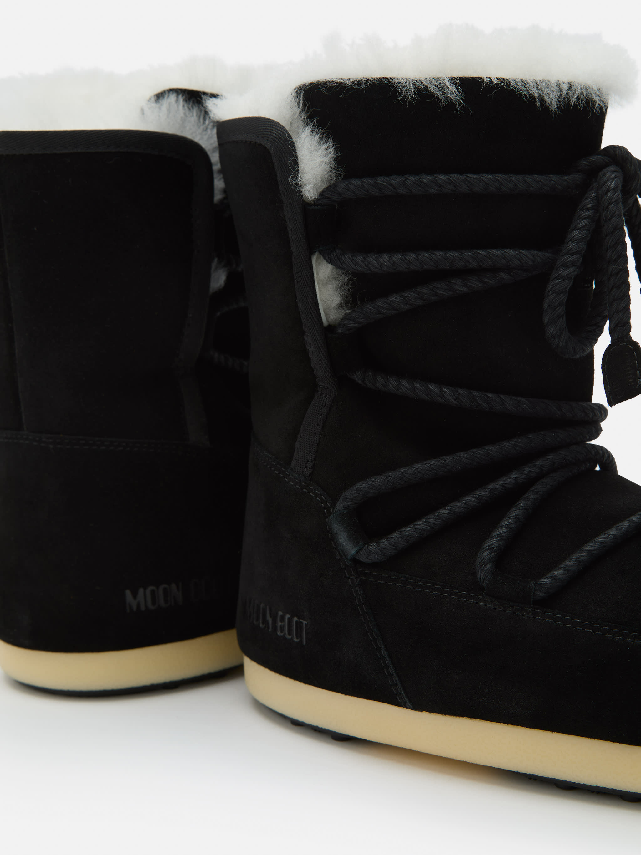 EVX BLACK BOOT SUEDE & SHEARLING BOOTS image number 2