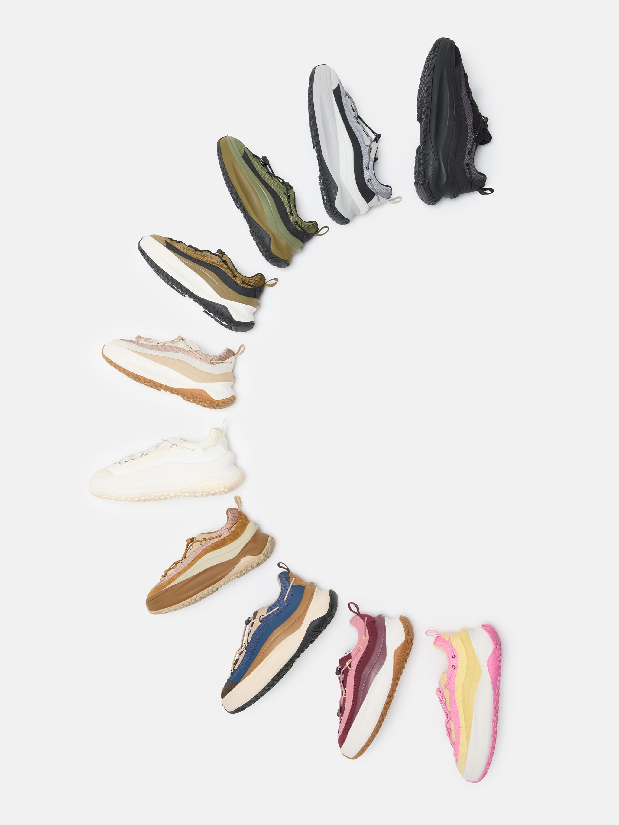 MOON247 XLACE GREEN SNEAKERS image number 5