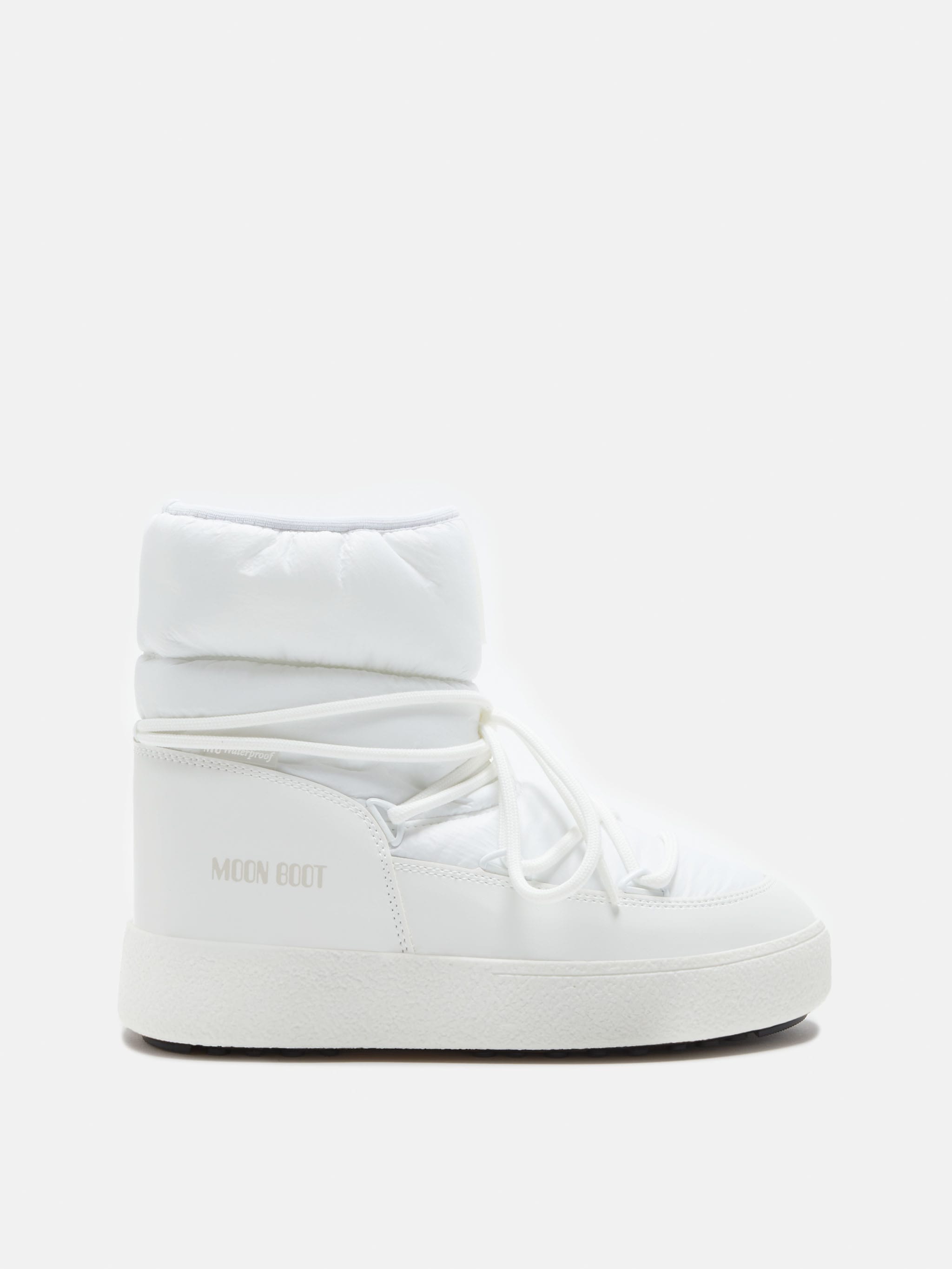 LTRACK LOW WHITE NYLON BOOTS | Moon Boot®