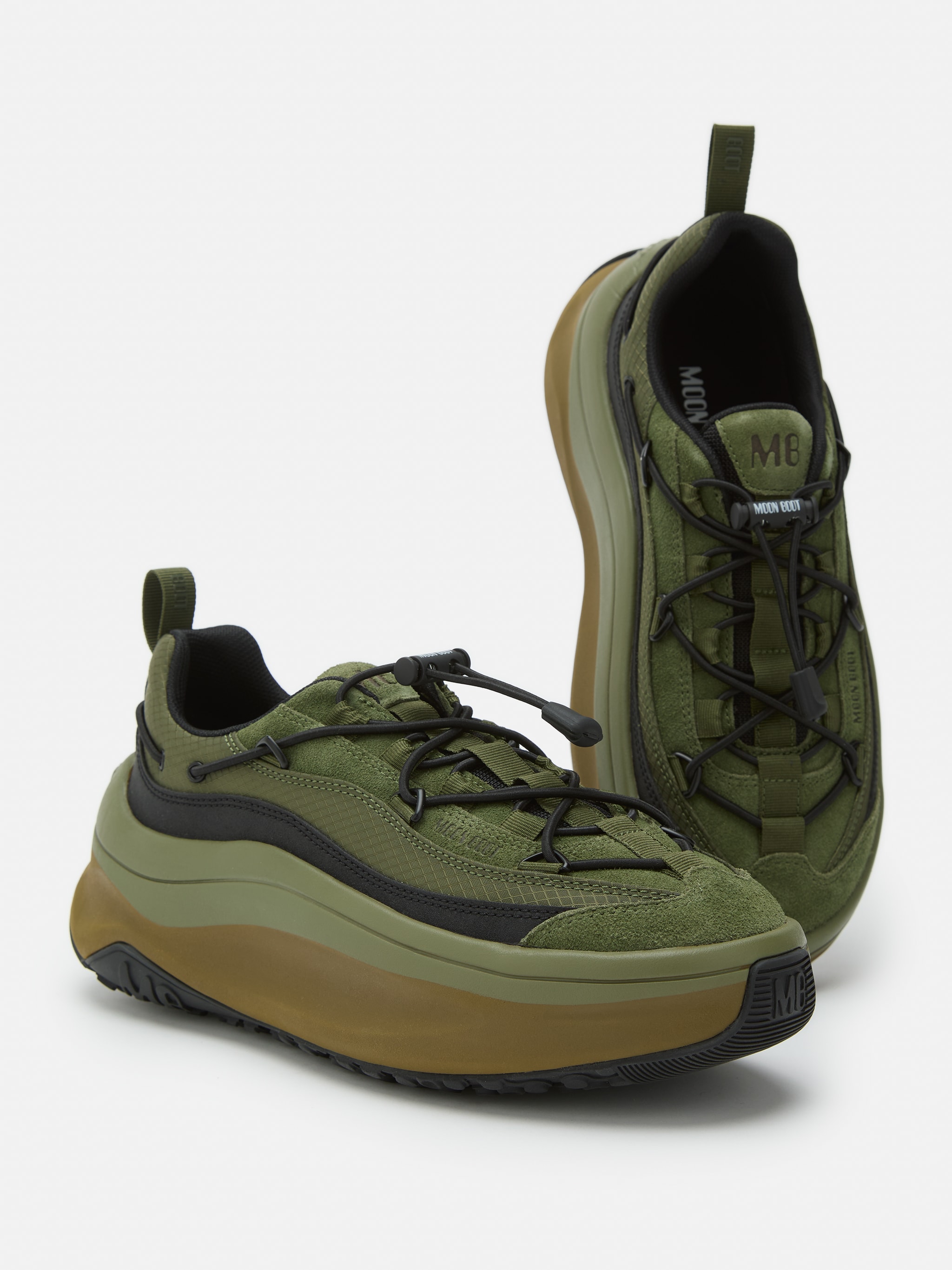 MOON247 XLACE GREEN SNEAKERS image number 3