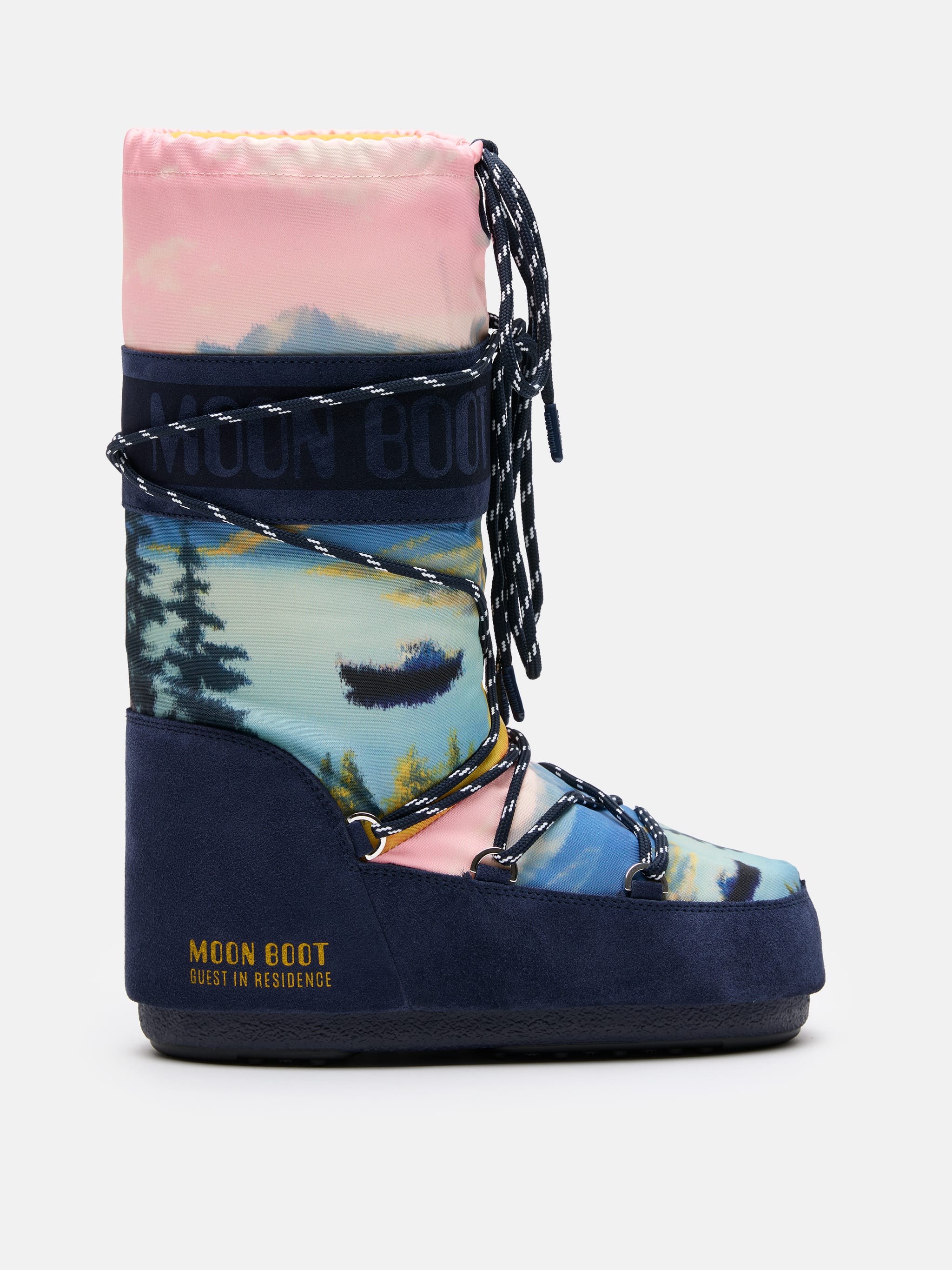 MOON BOOT X GUEST IN RESIDENCE ICON POSTCARD MIDNIGHT BOOTS