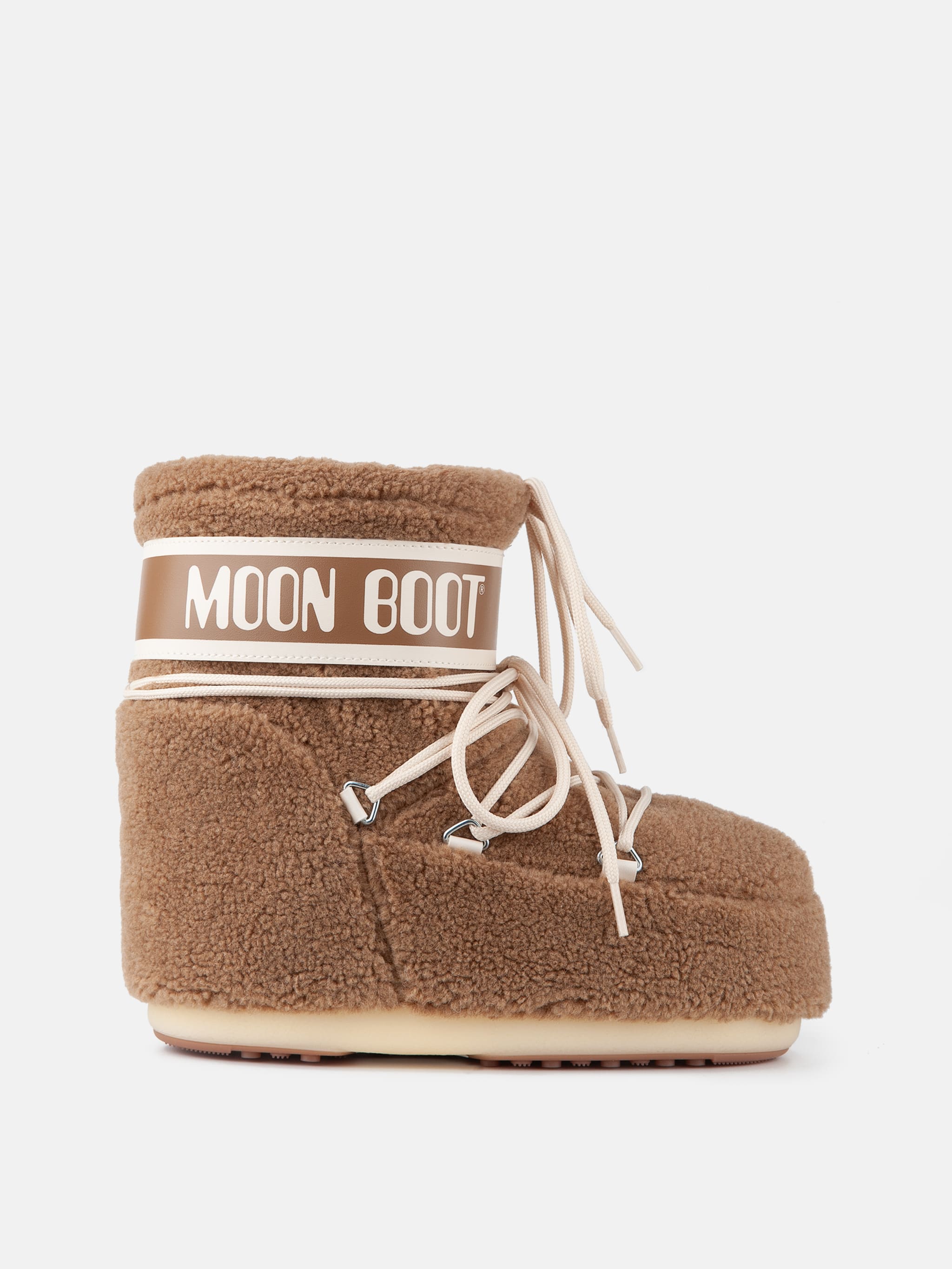ICON LOW CAMEL FLEECE BOOTS