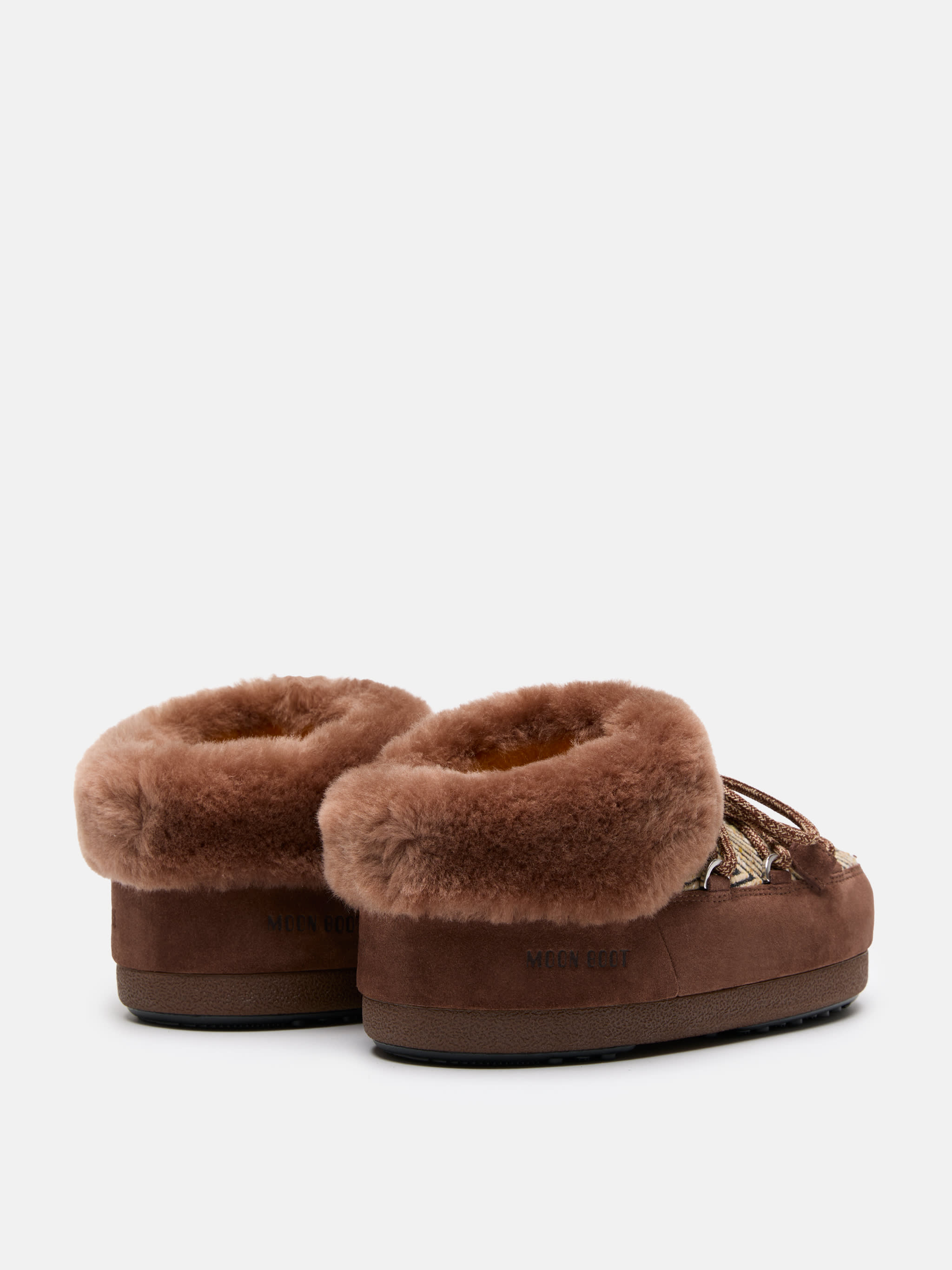 MOON BOOT X GUEST IN RESIDENCE EVX CHALET COCOA FAUX FUR MULES image number 1