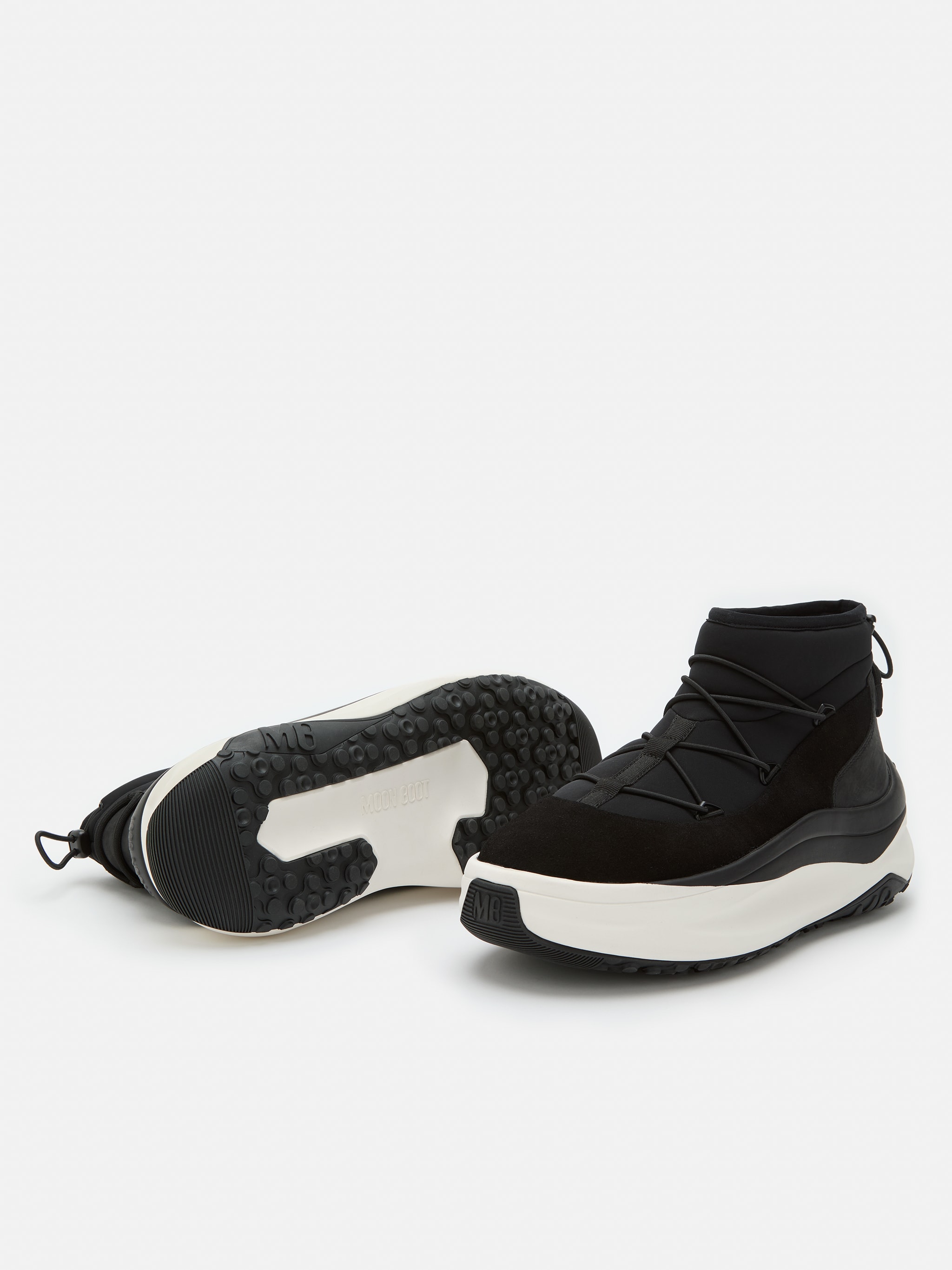 MOON247 BLACK SLIP-ON SNEAKERS image number 3