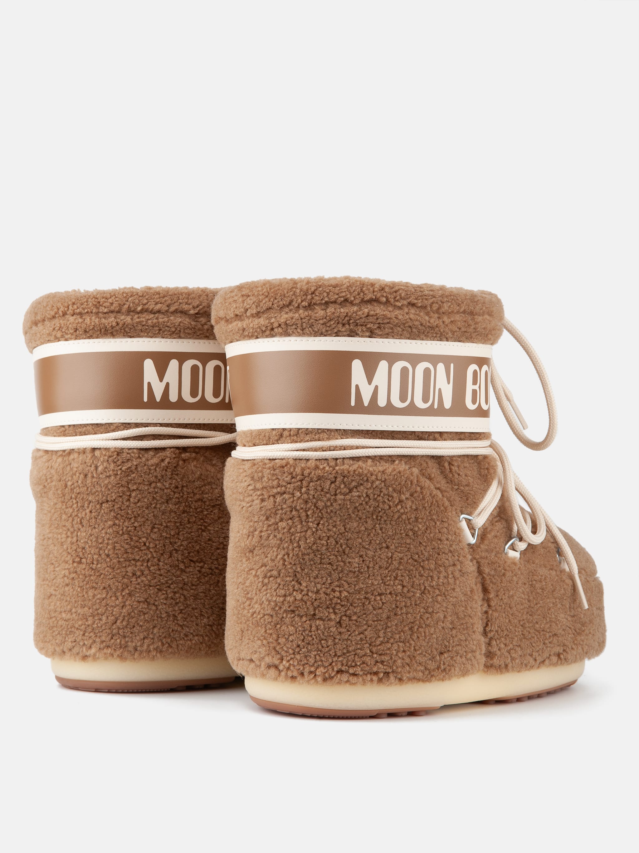 ICON LOW CAMEL FLEECE BOOTS