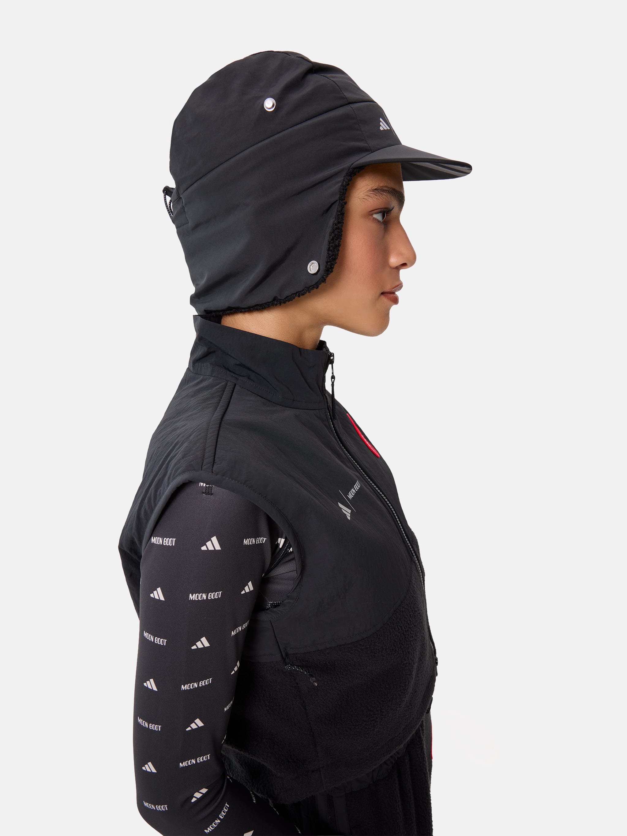 ADIDAS X MOON BOOT BLACK CAP image number 3
