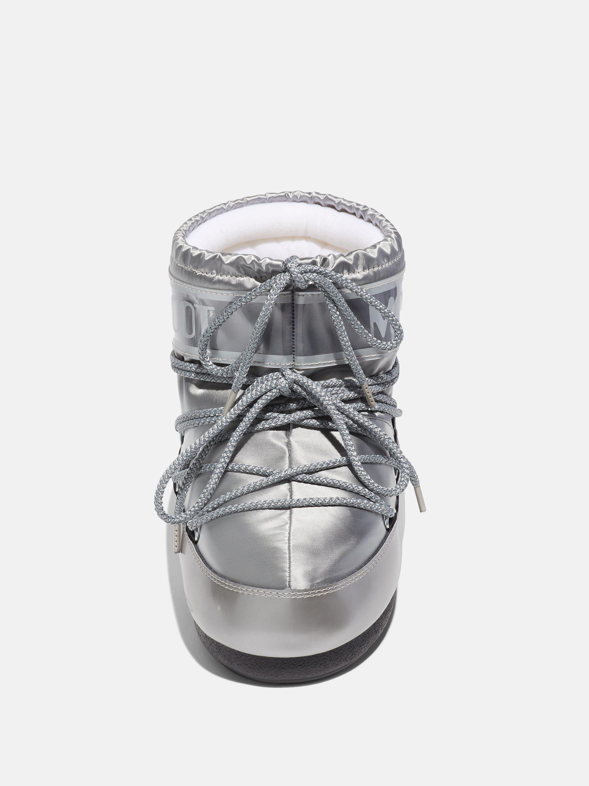 ブーツその他 MOON BOOT Icon Low Glance Satin Boots Silver ICON LOW GLANCE SILVER SATIN BOOTS | Moon Boot®