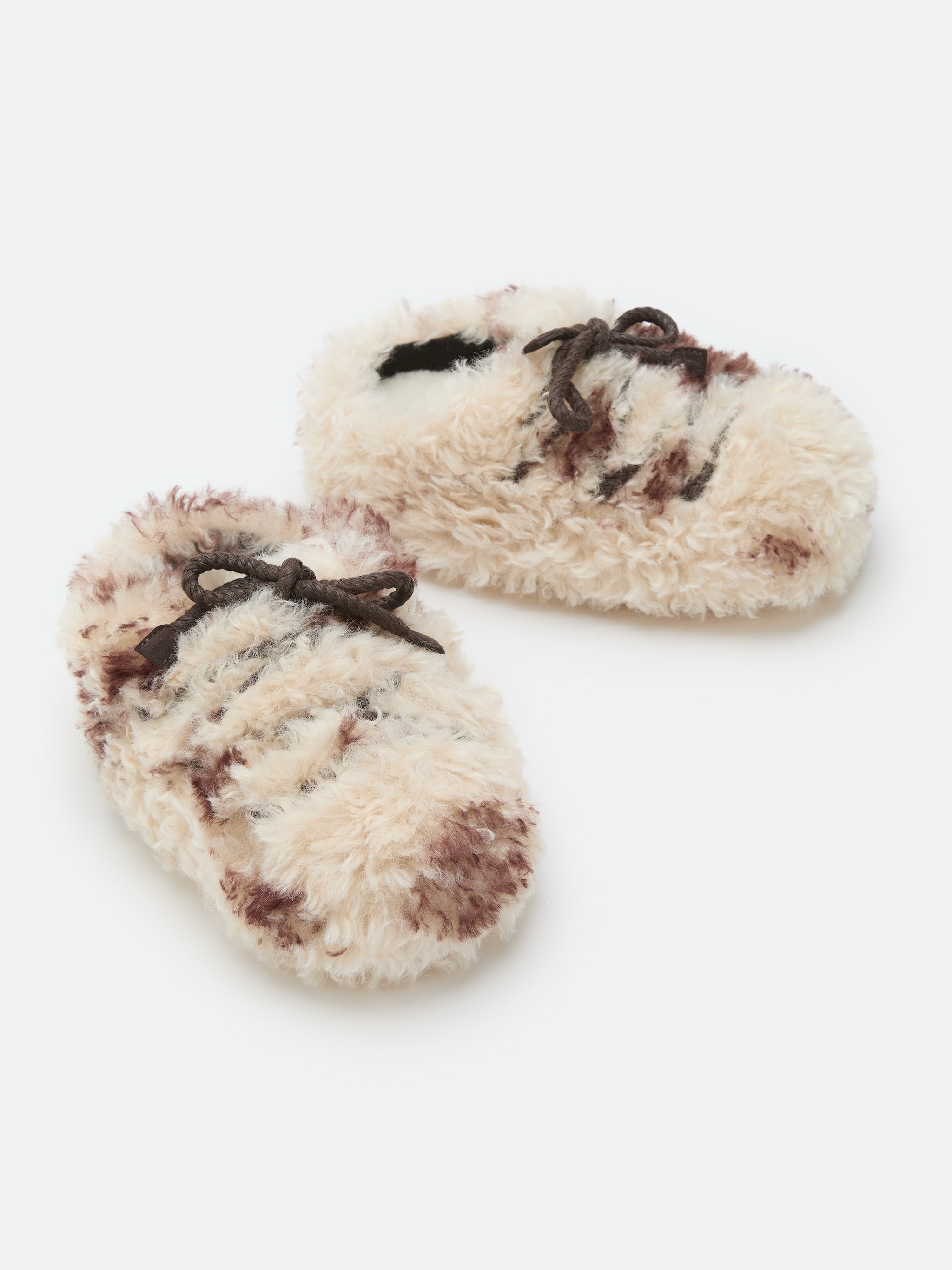 EVX COW PRINT CURLY MULES image number 3