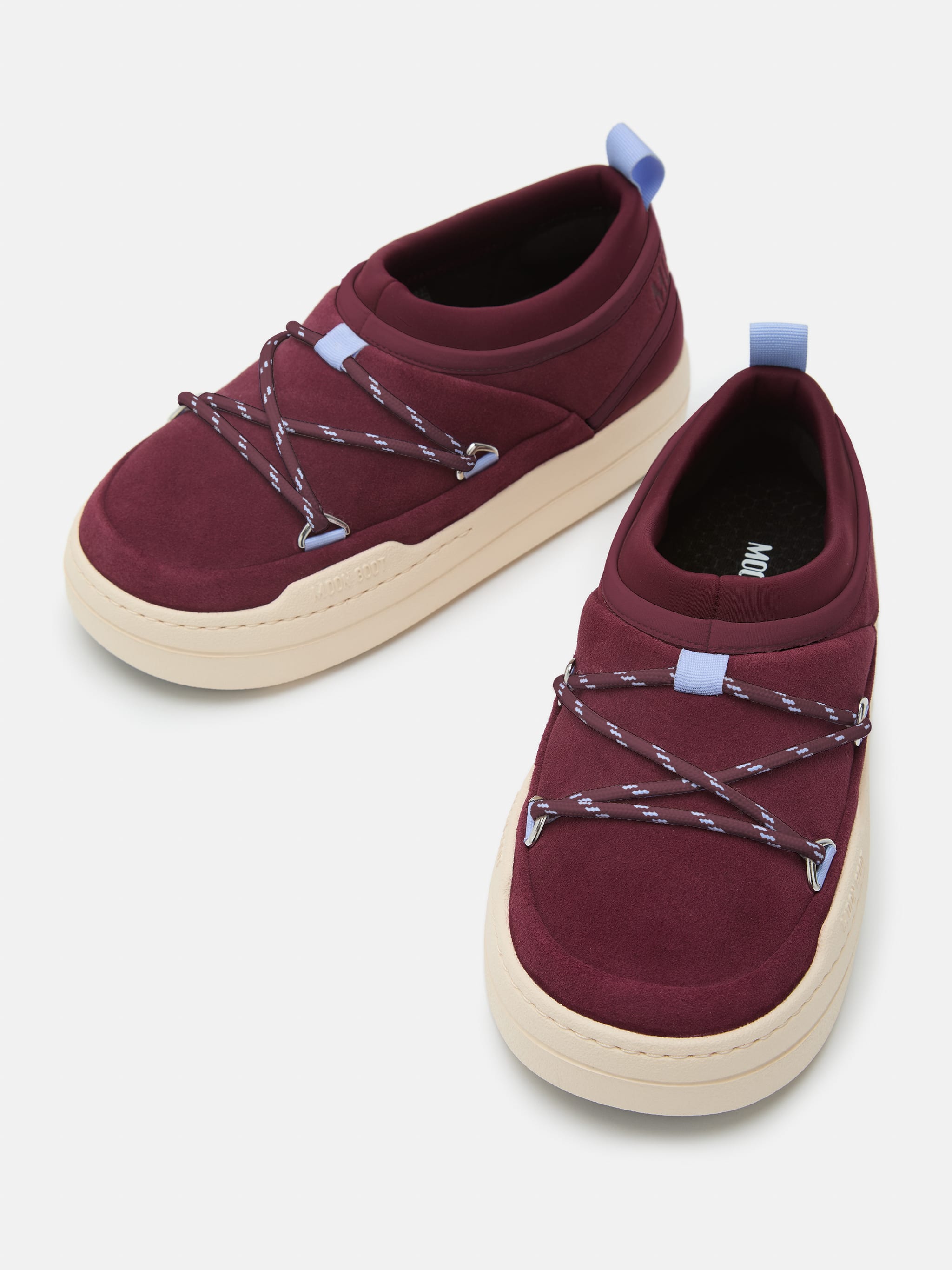 PARK ICON SUEDE BURGUNDY SNEAKERS image number 3