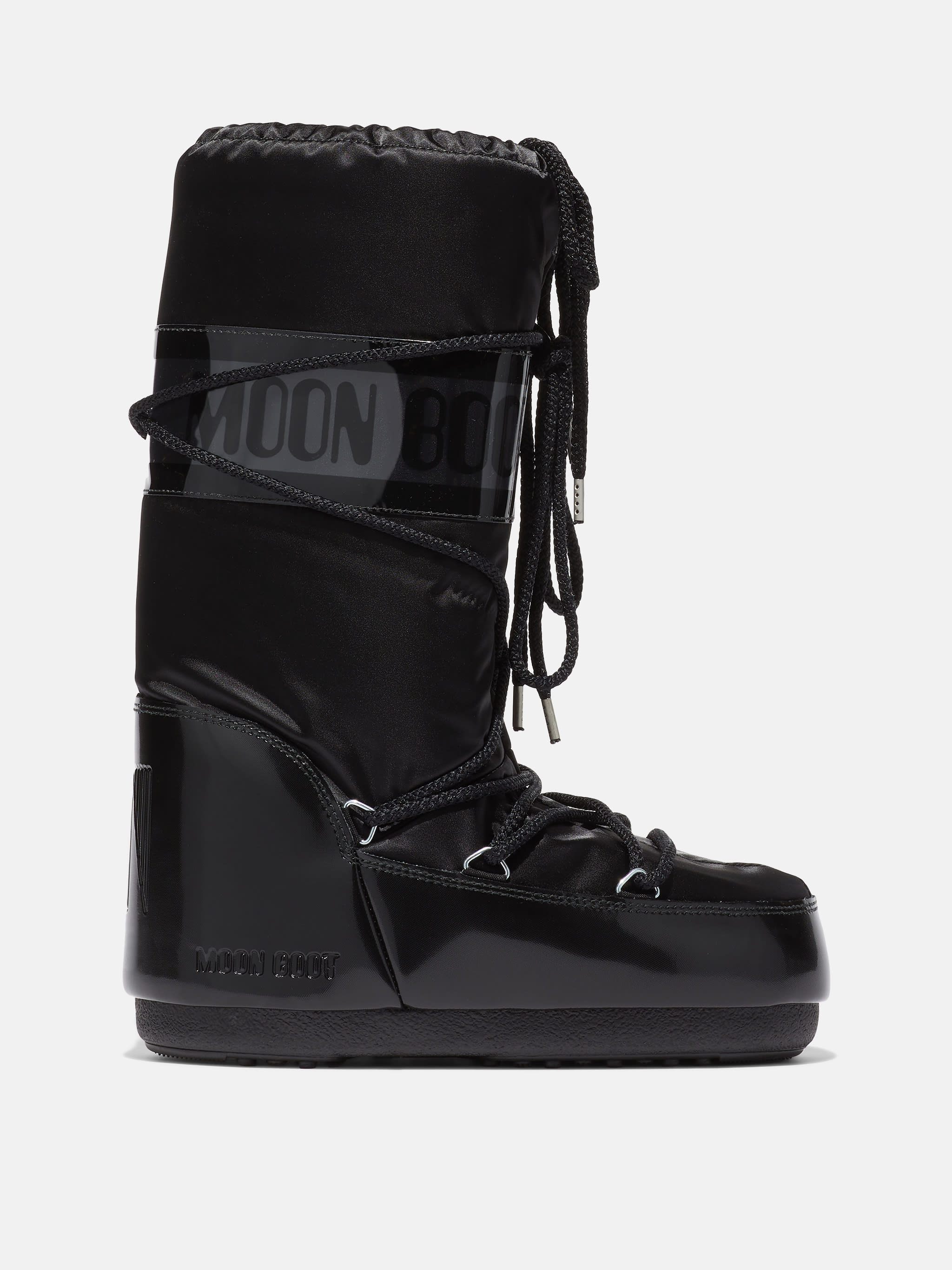 MOONBOOT アイコン フェイクカーリー ブラックブーツ Moon Boot Icon Low Faux Fur Snow Boots by Moon Boot - Pickle