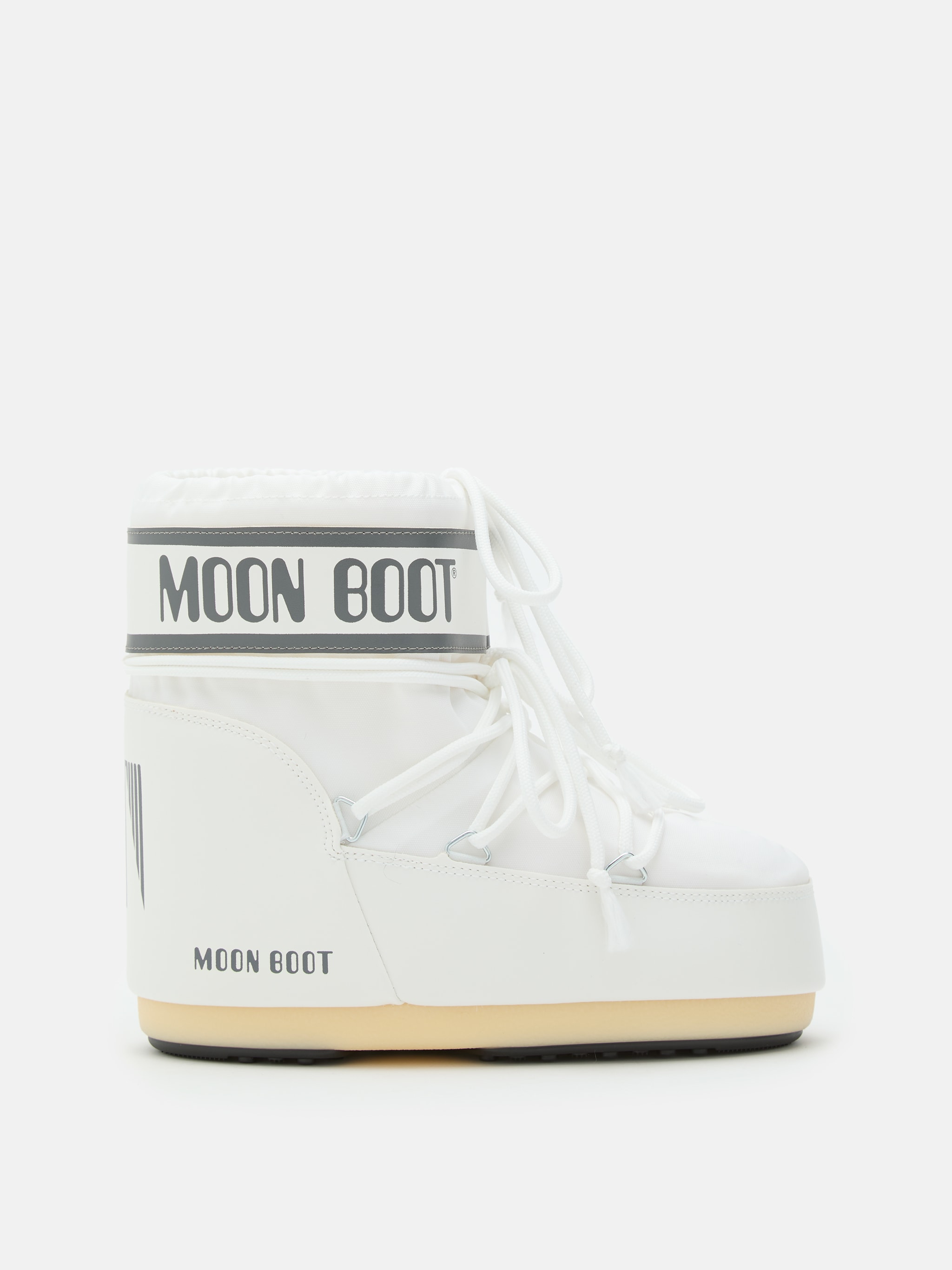 ICON LOW WHITE NYLON BOOTS | Moon Boot®
