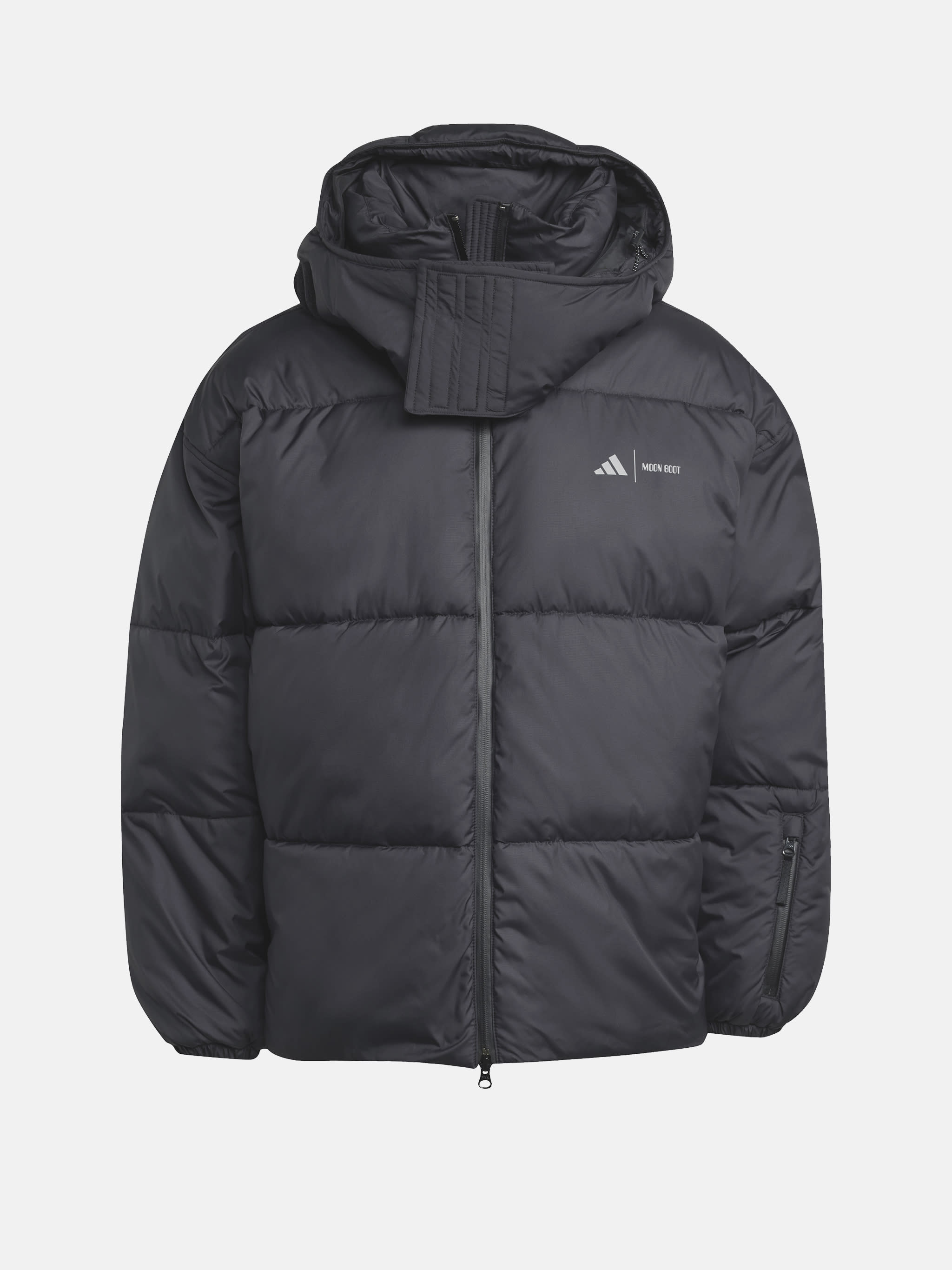 ADIDAS X MOON BOOT BLACK PUFFER JACKET