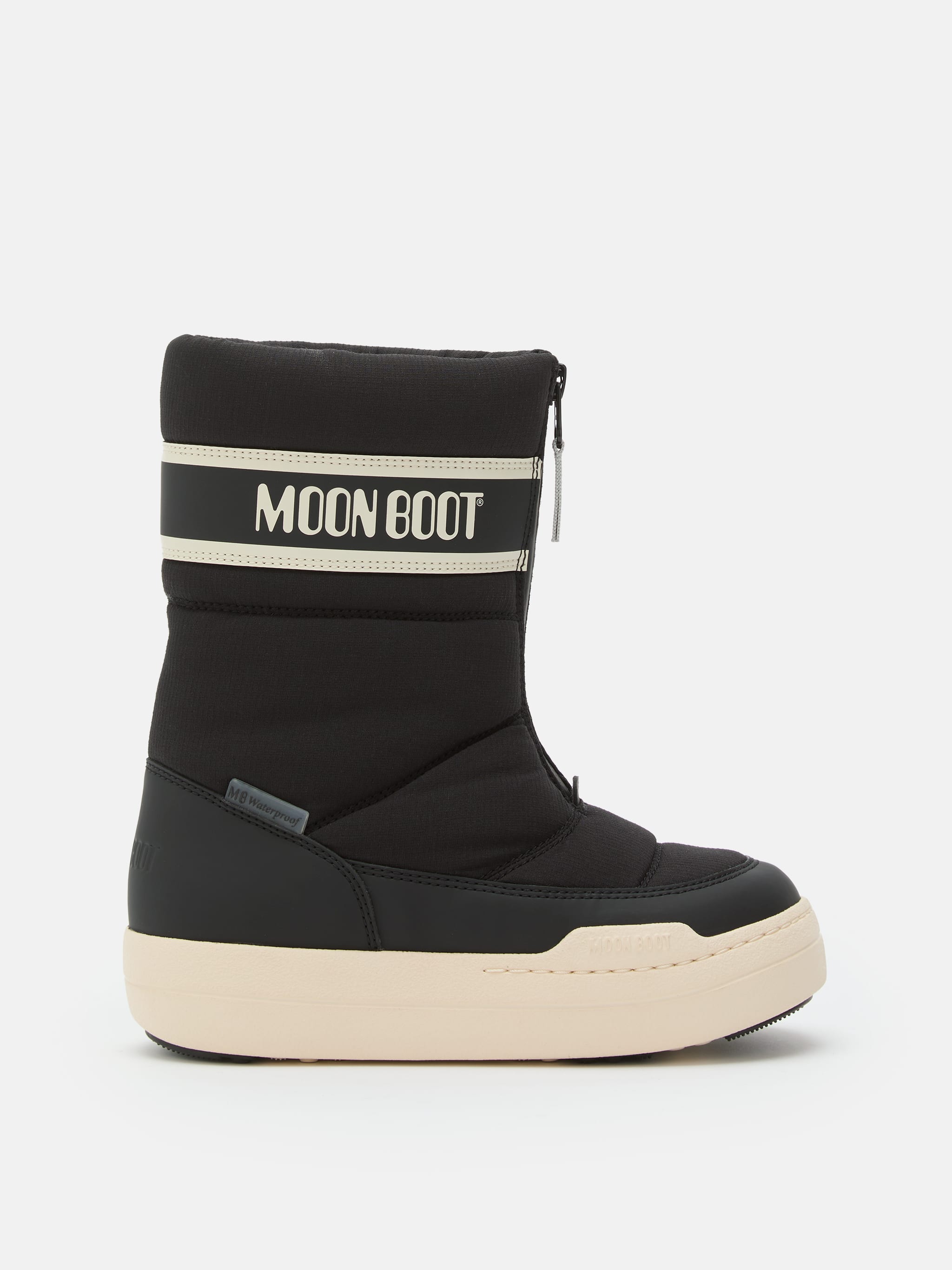 JUNIOR PARK BLACK ZIP HIGH BOOTS