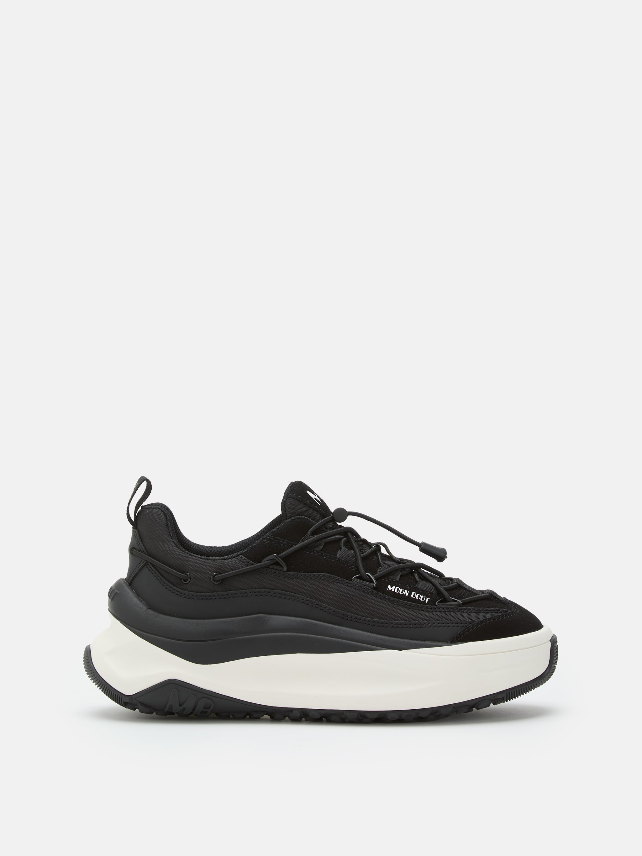 MOON247 XLACE BLACK & WHITE SNEAKERS image number 0
