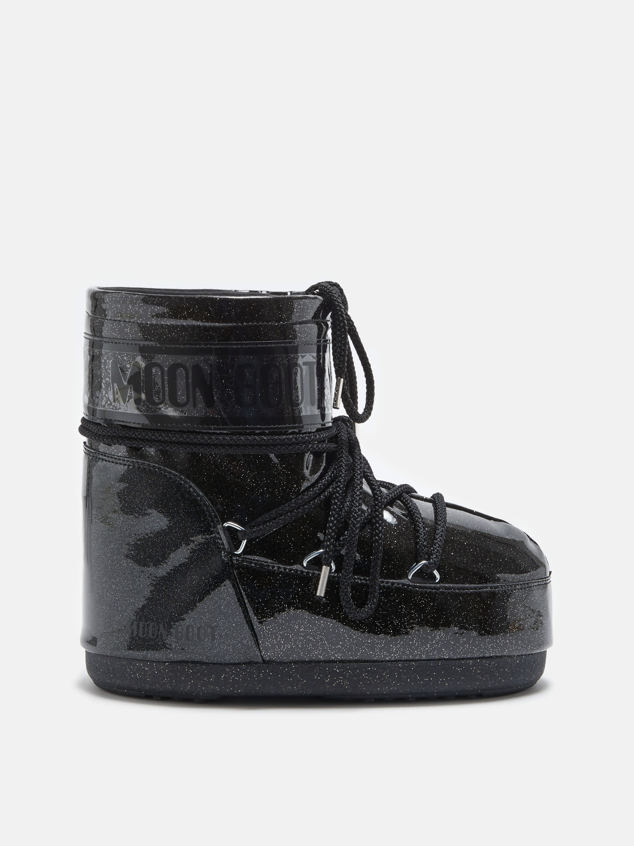 ICON LOW BLACK GLITTER BOOTS | Moon Boot®