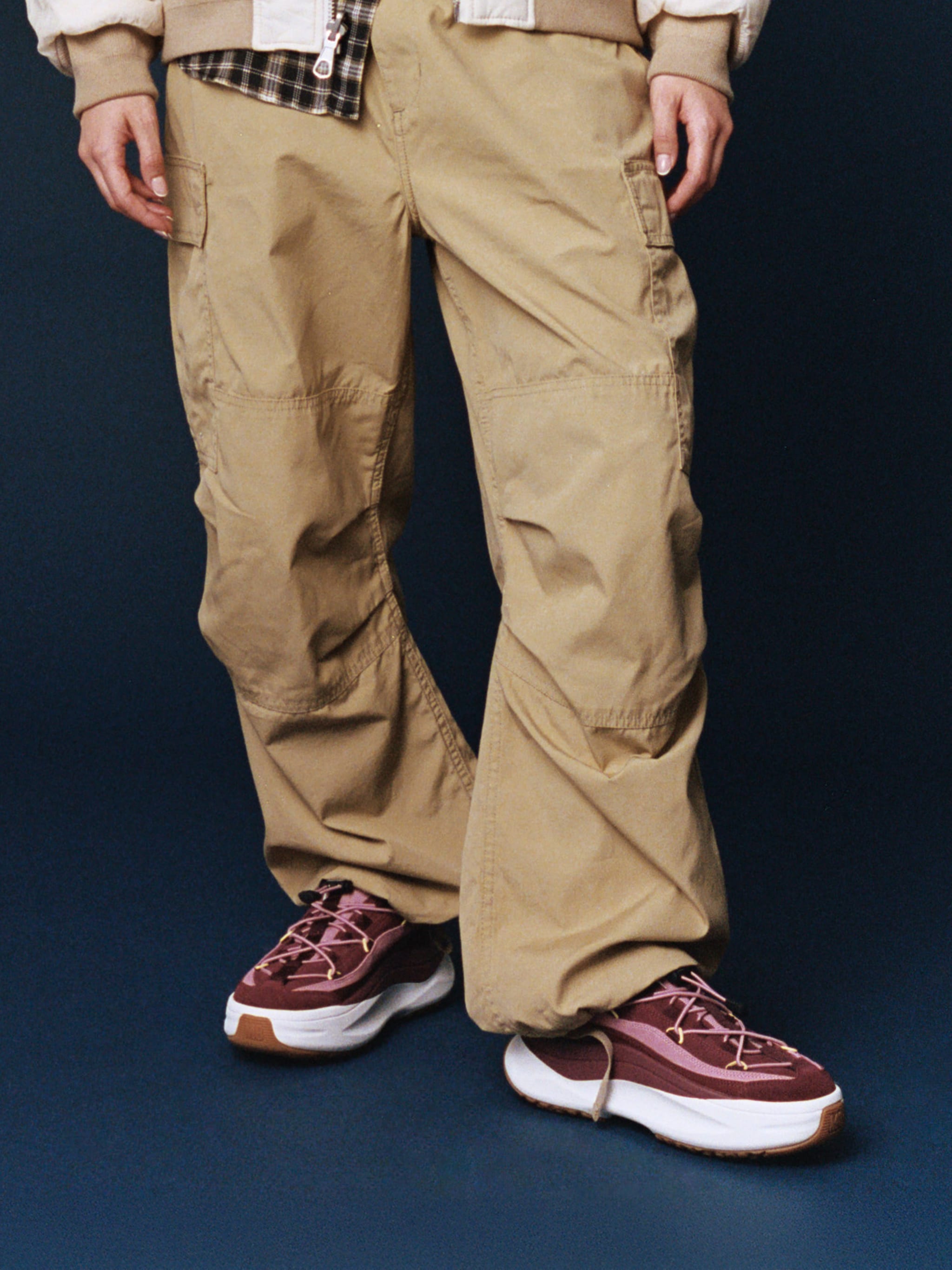 MOON247 XLACE BURGUNDY & PINK SNEAKERS image number 5