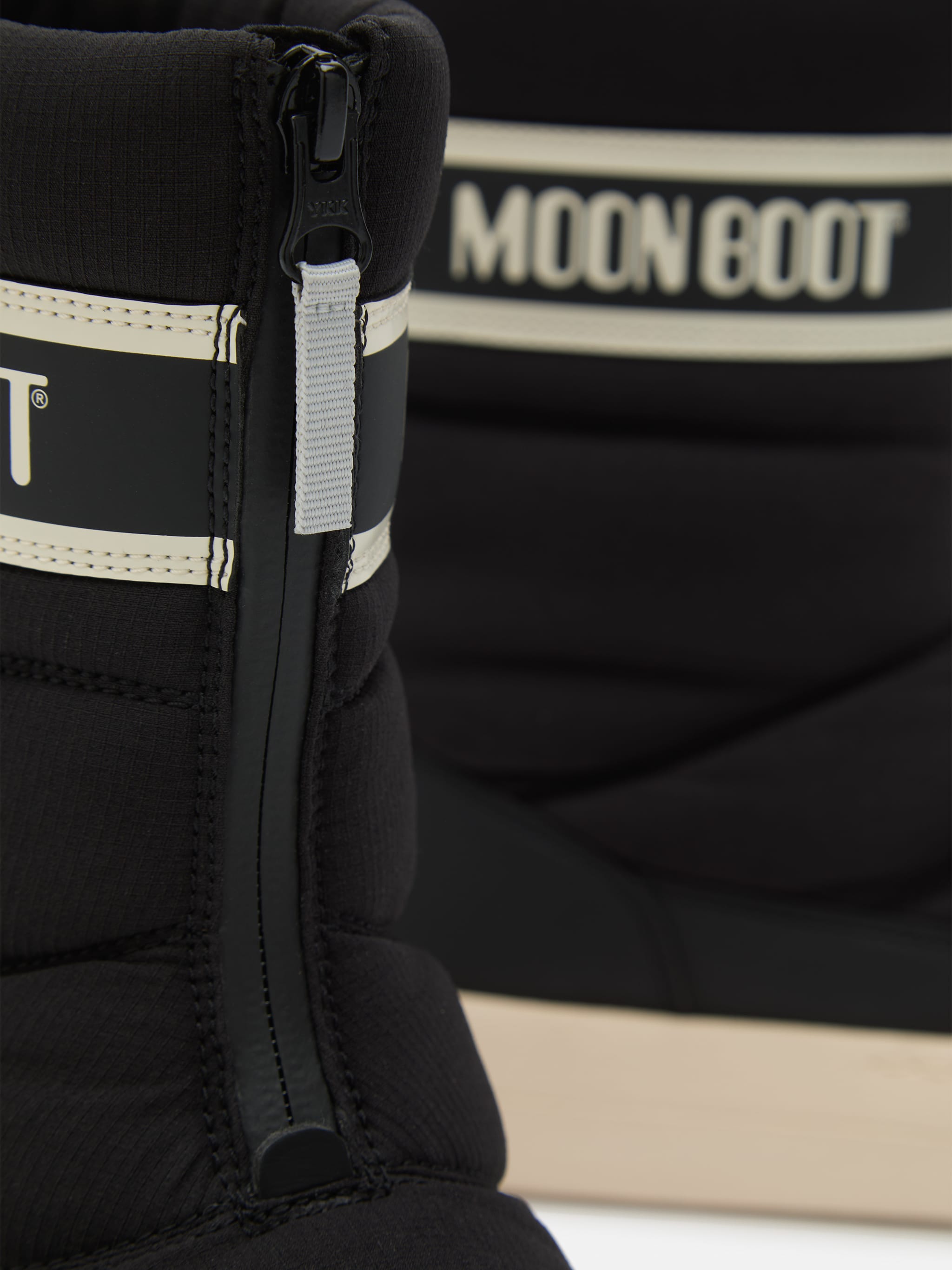 JUNIOR PARK BLACK ZIP HIGH BOOTS image number 2
