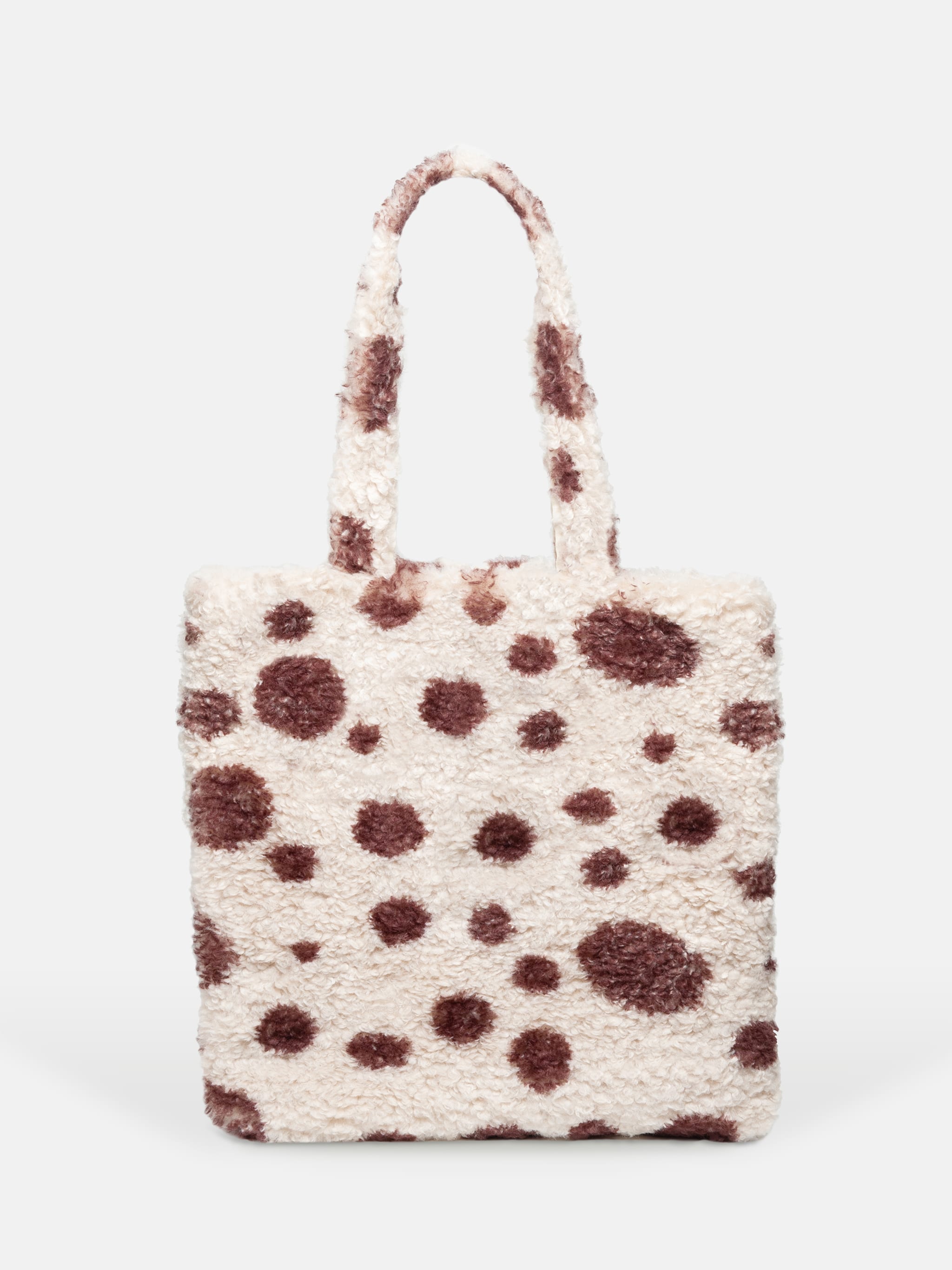 BROWN FURRY TOTE BAG image number 2