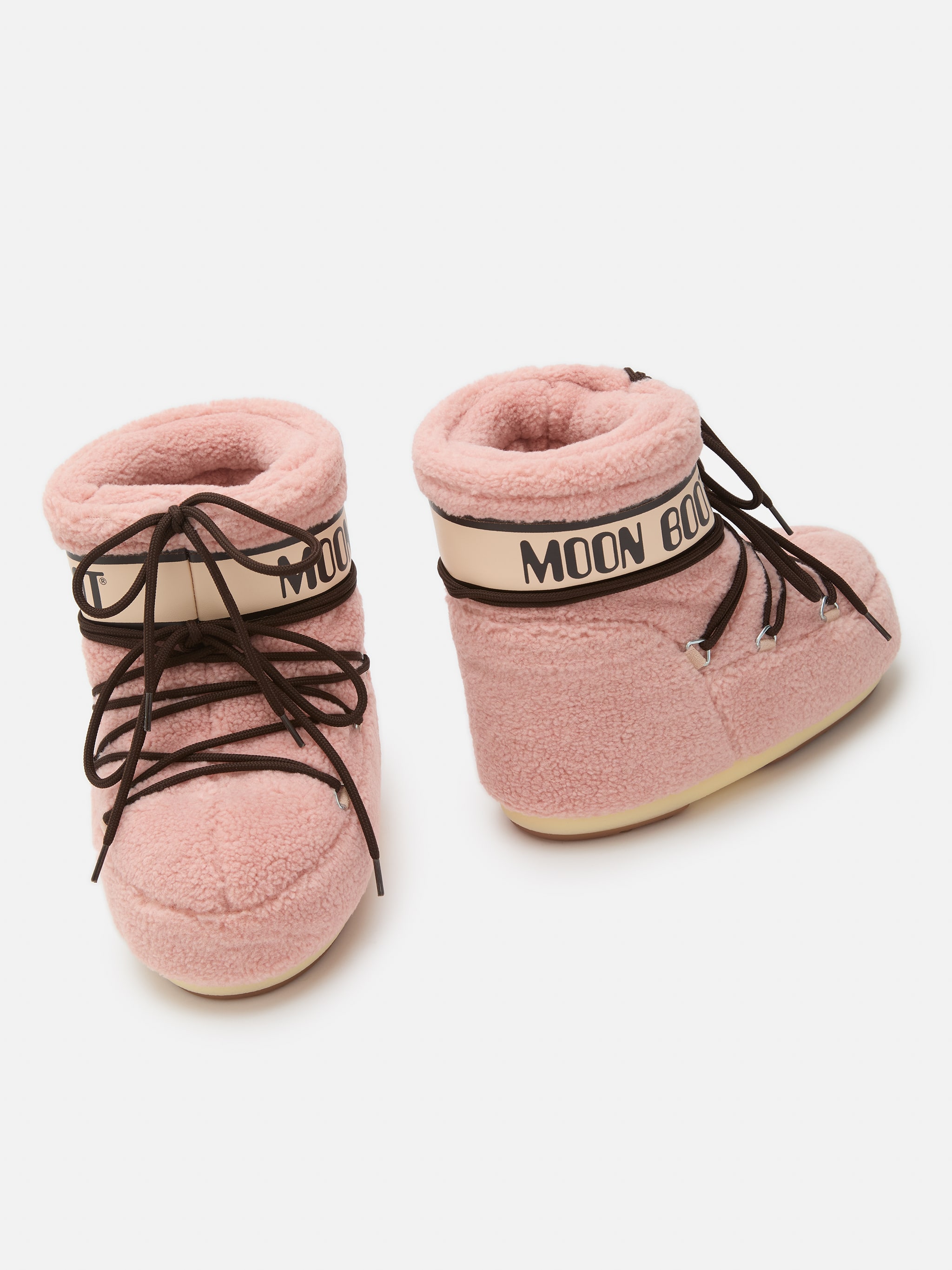 ICON LOW PINK FLEECE BOOTS image number 3