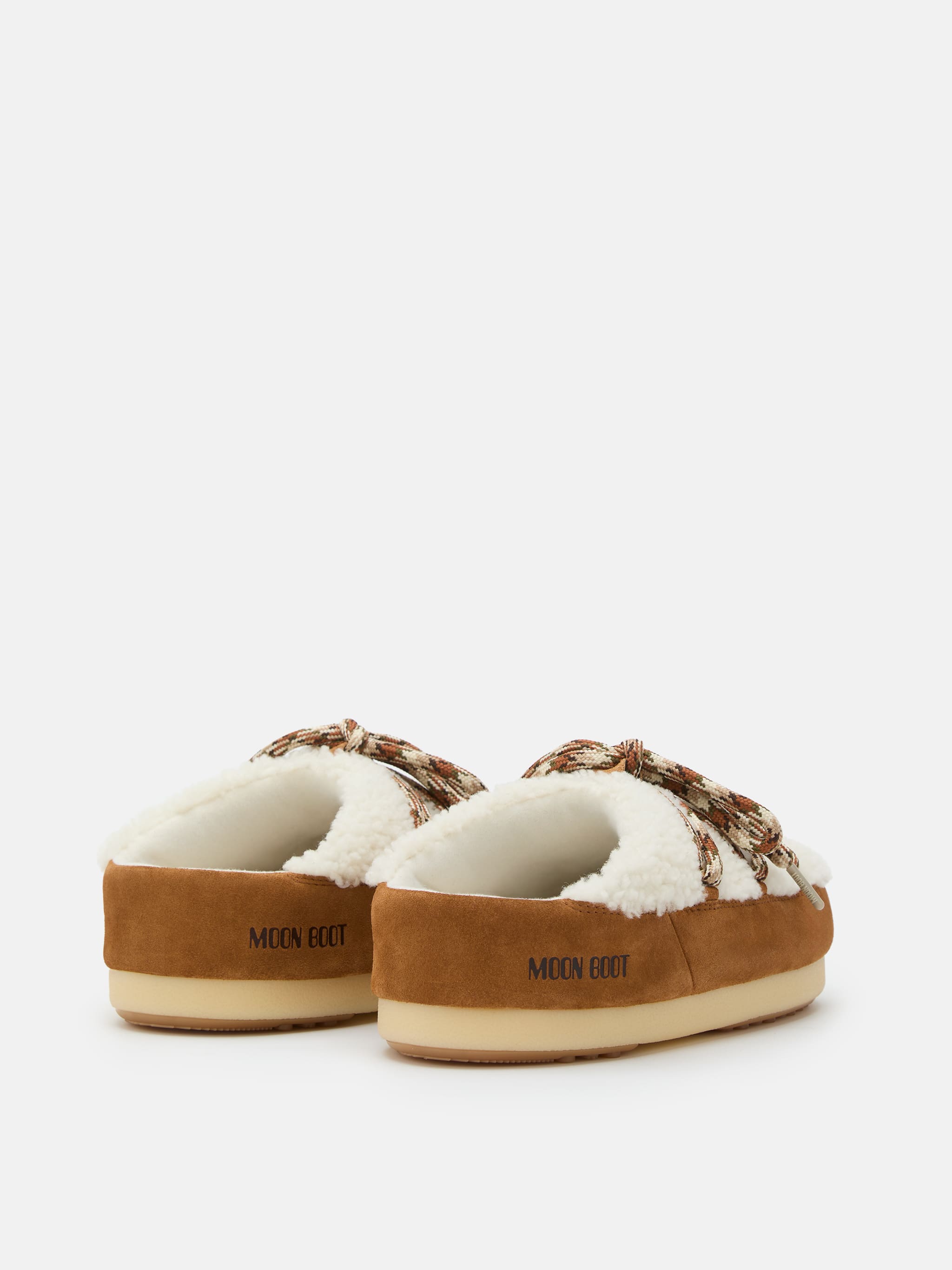 EVX BROWN SHEARLING MULES image number 1