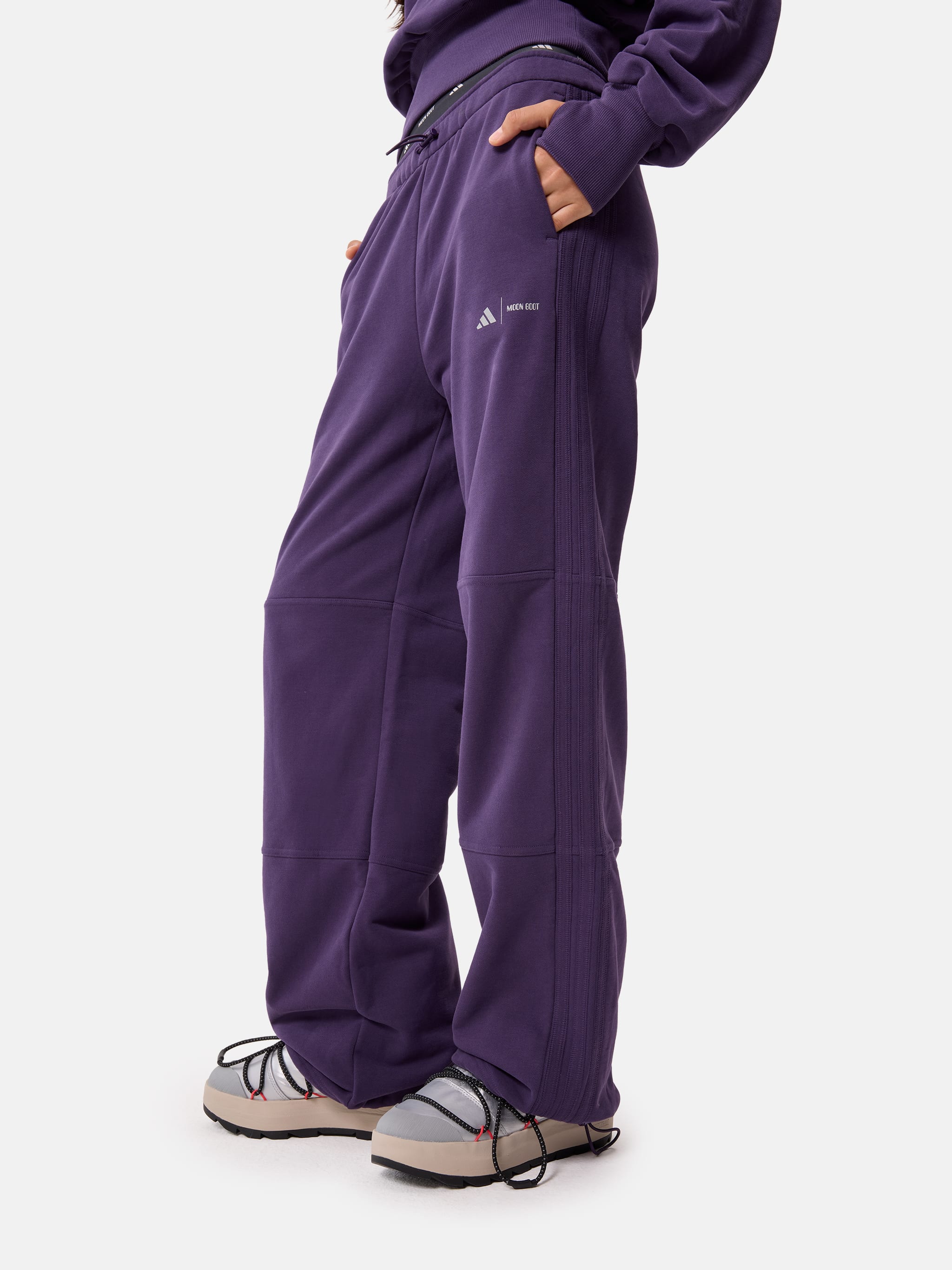 ADIDAS X MOON BOOT PLUM TRACKSUIT PANTS