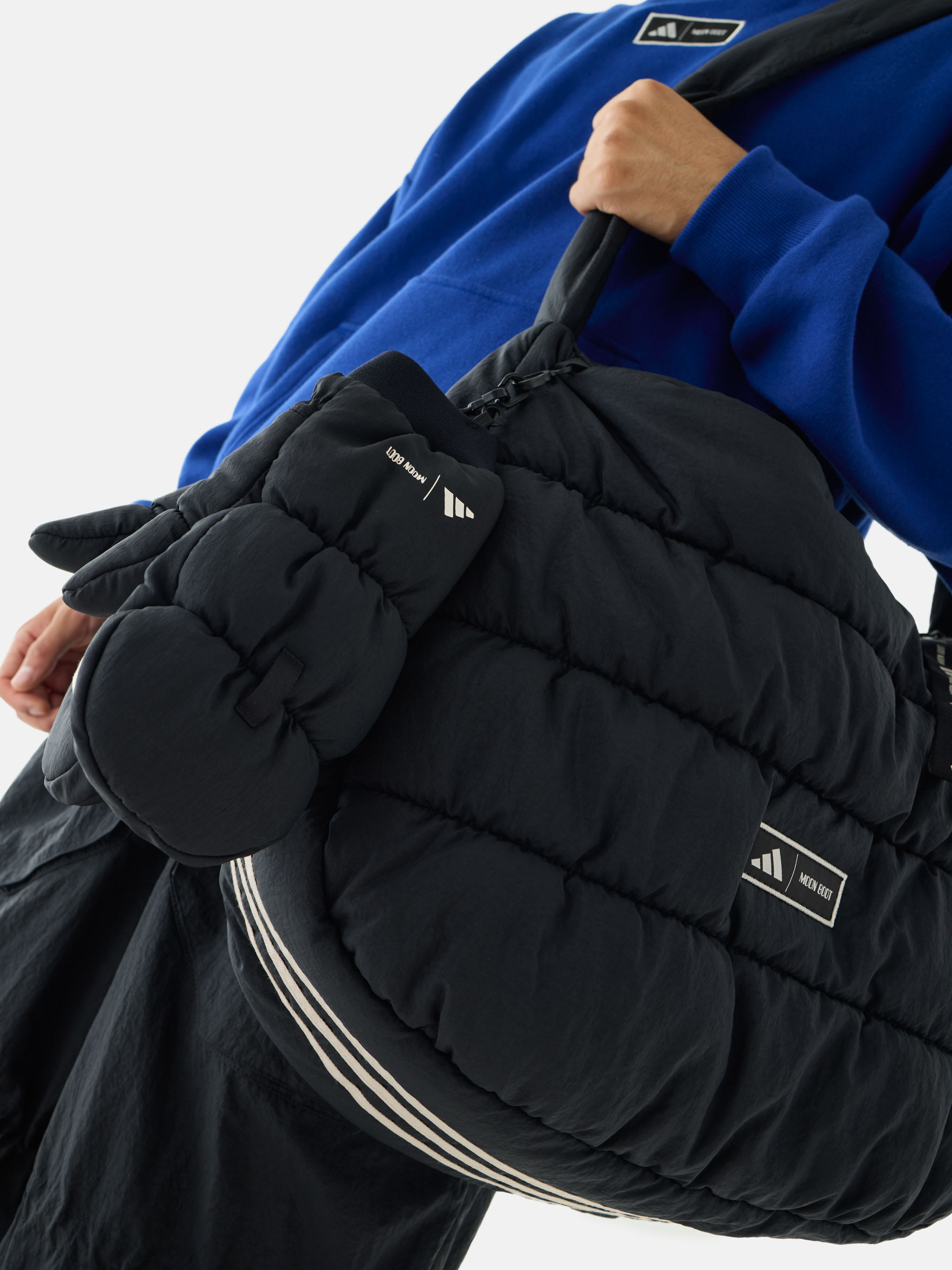 adidas x Moon Boot Padded Black Shopper Bag image number 2