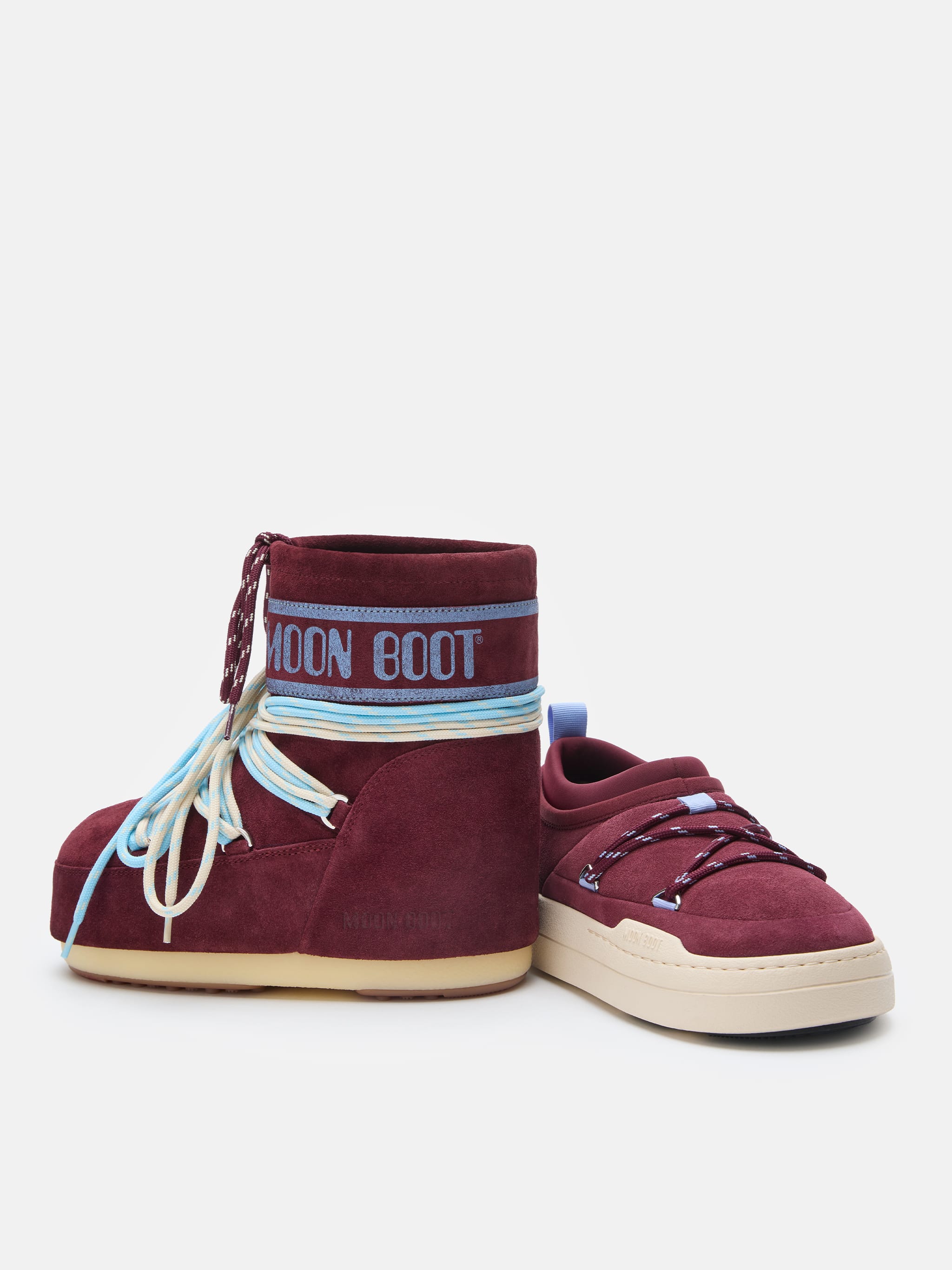 ICON LOW BURGUNDY SUEDE BOOTS image number 4