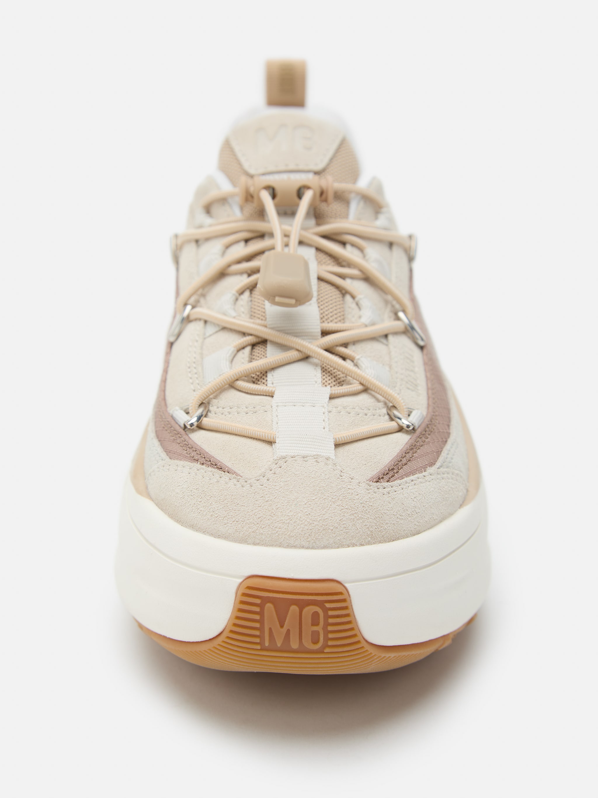 MOON247 XLACE OFF WHITE & TAUPE SNEAKERS image number 2