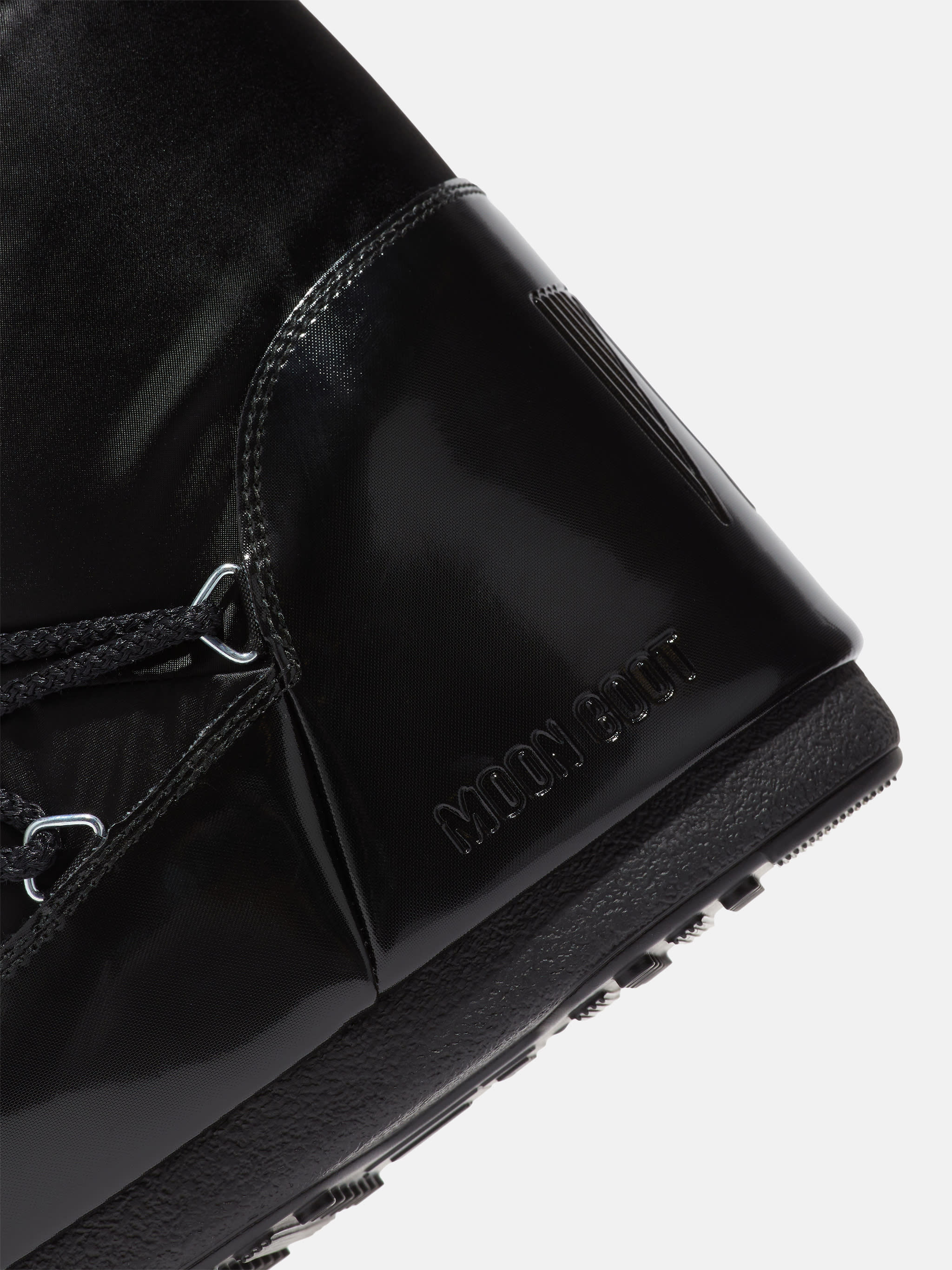 ICON GLANCE BLACK SATIN BOOTS | Moon Boot®