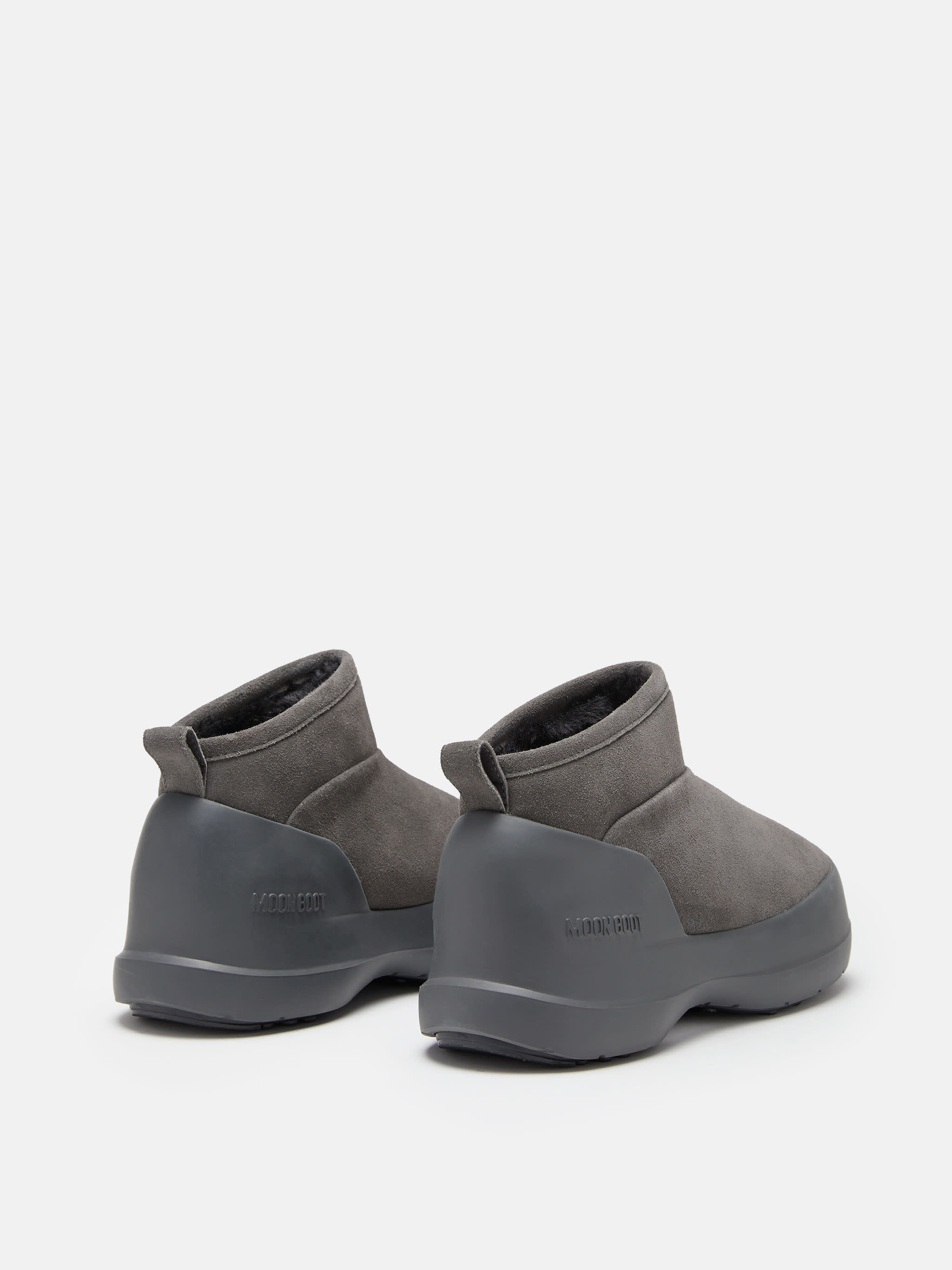 MEZZALUNA ANTHRACITE SUEDE LOW BOOTS image number 1