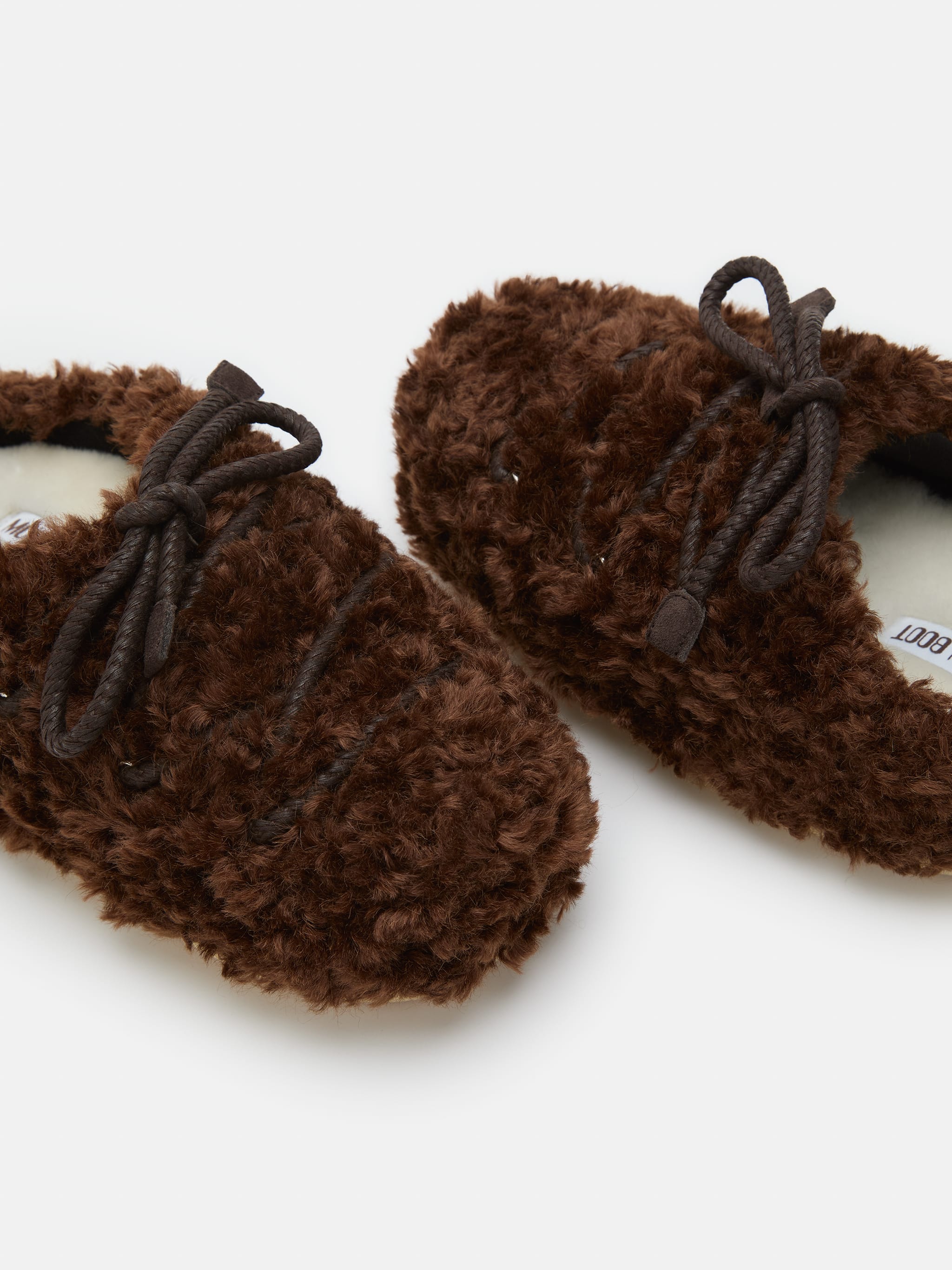 EVX DARK BROWN CURLY MULES image number 3
