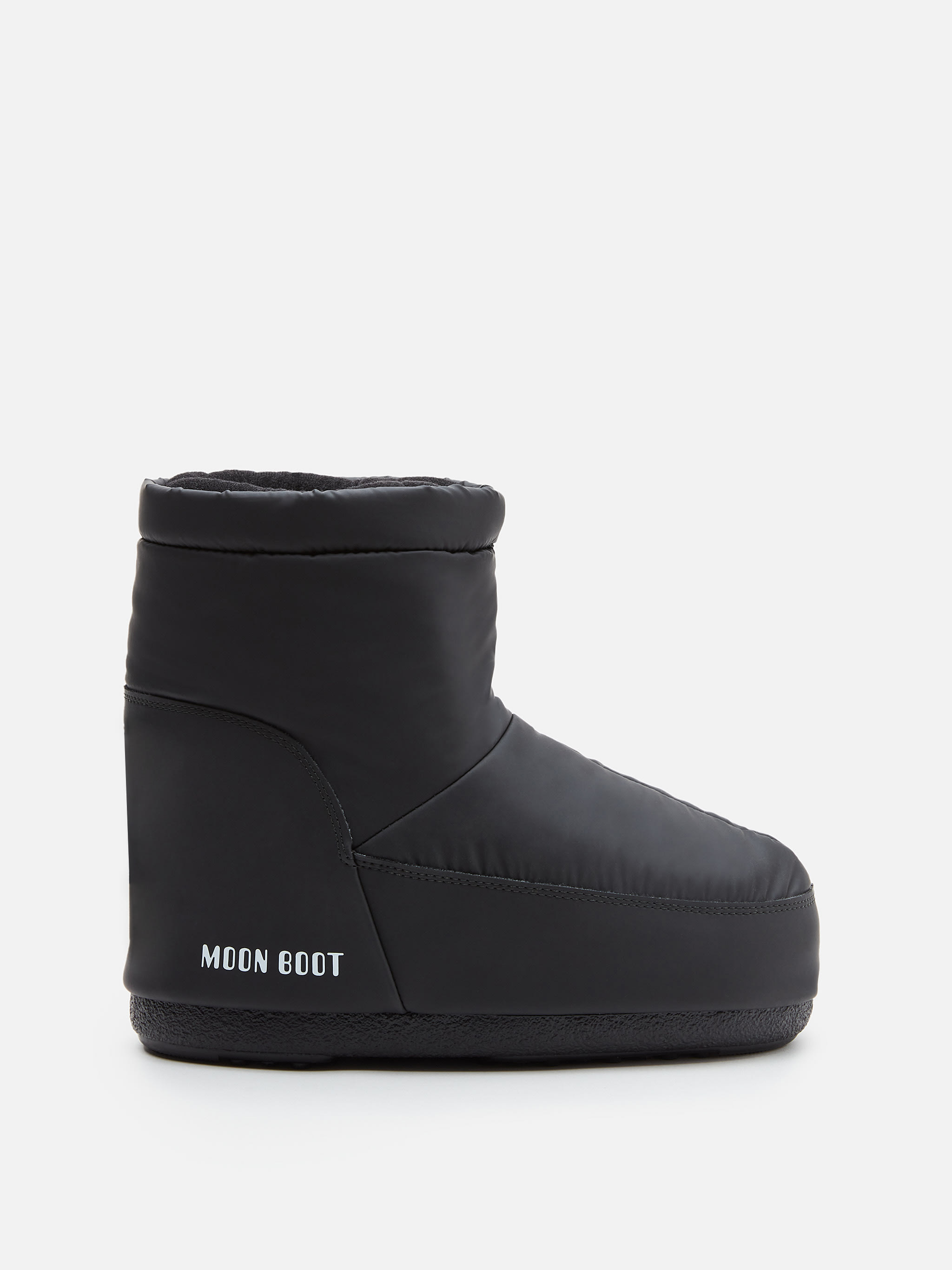 NO LACE BLACK RUBBER BOOTS | Moon Boot®