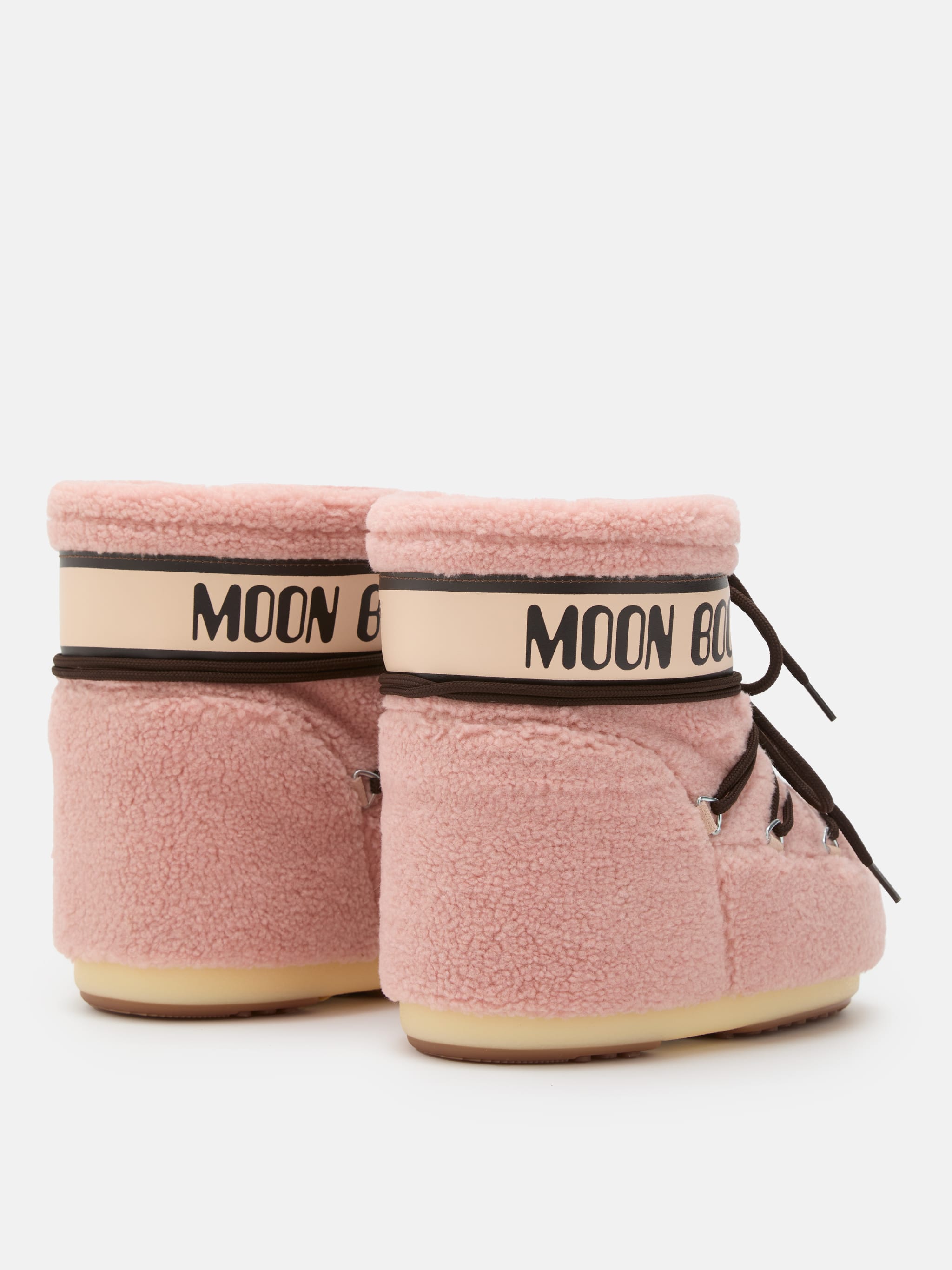 ICON LOW PINK FLEECE BOOTS image number 1