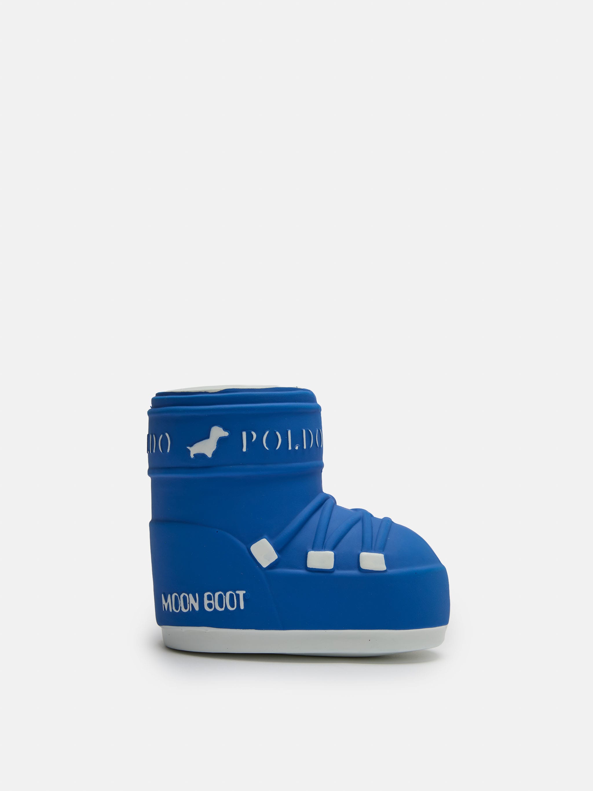MOON BOOT X POLDO DOG COUTURE BLUE SQUEAKY DOG TOY image number 0