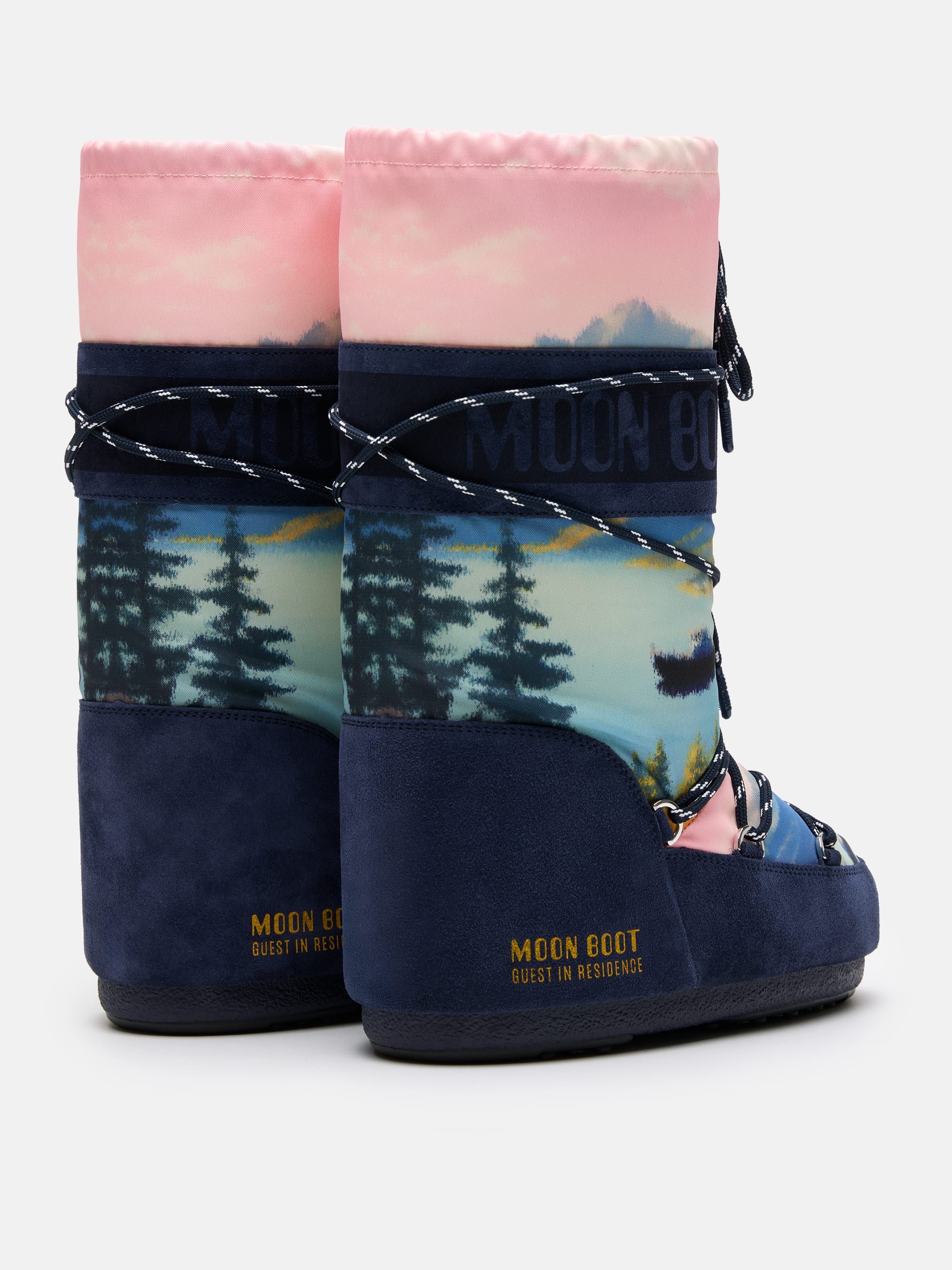 MOON BOOT X GUEST IN RESIDENCE ICON POSTCARD MIDNIGHT BOOTS