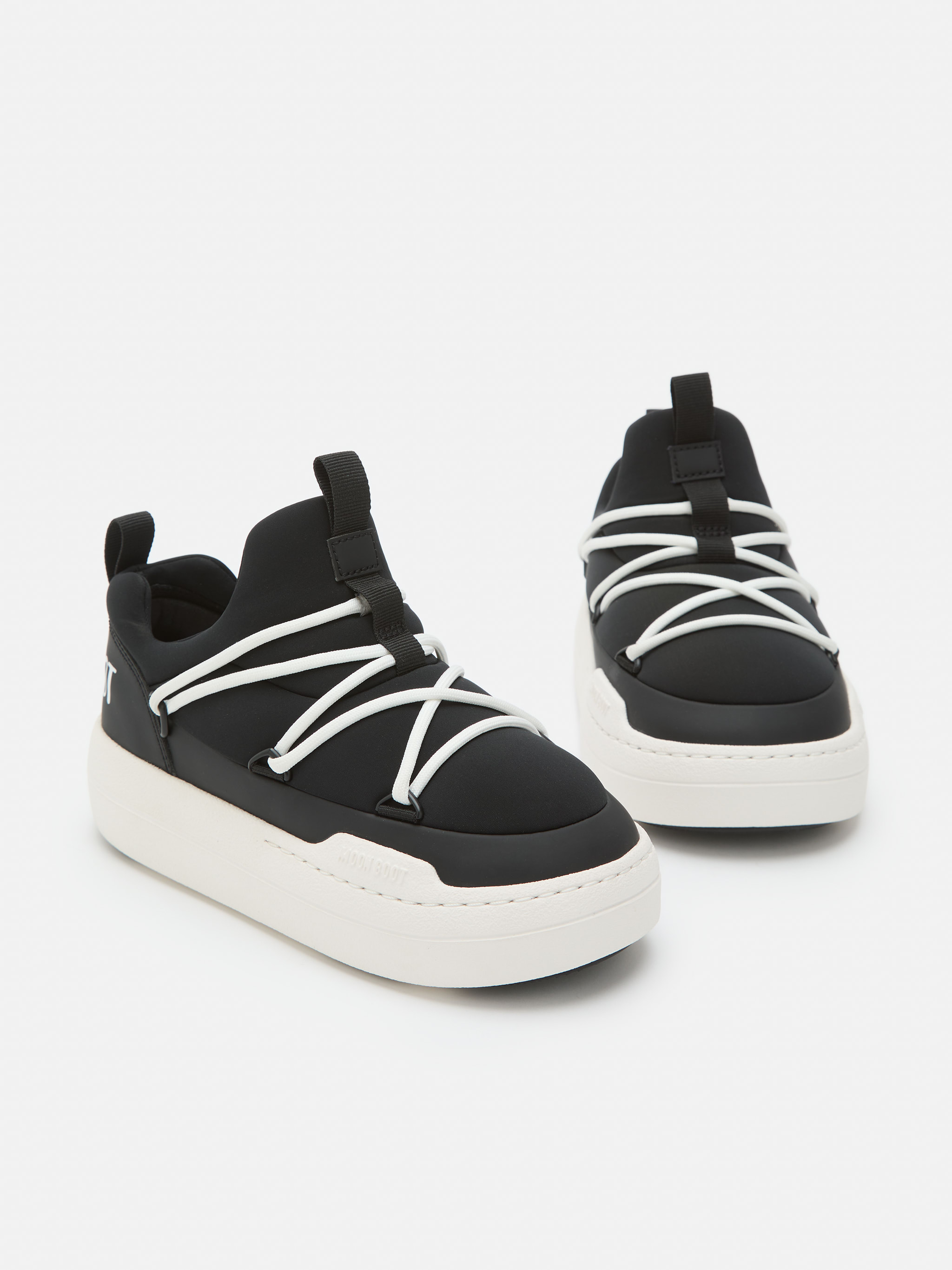 JUNIOR PARK BLACK LOW LACE SNEAKERS image number 3