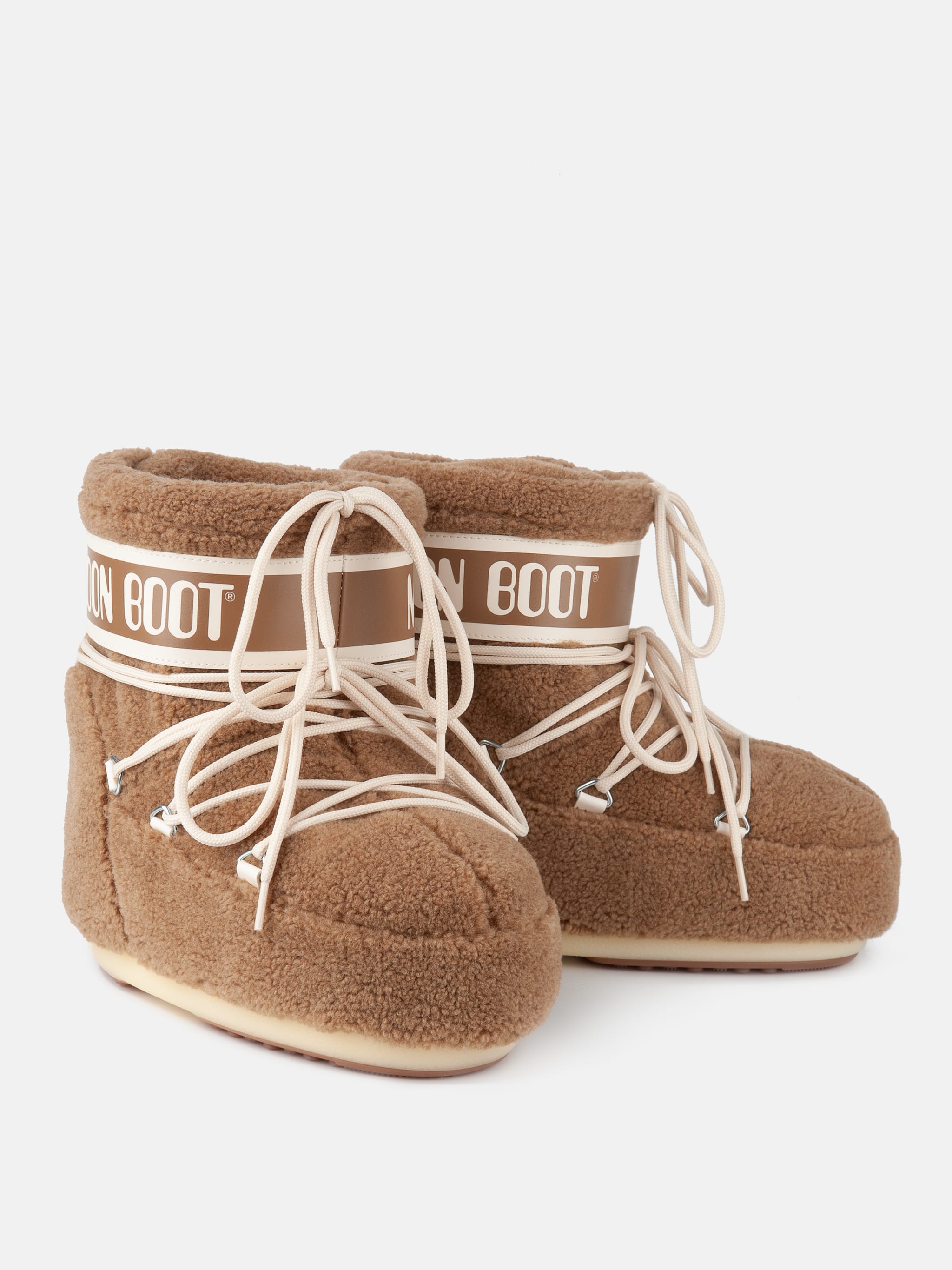 ICON LOW CAMEL FLEECE BOOTS image number 3